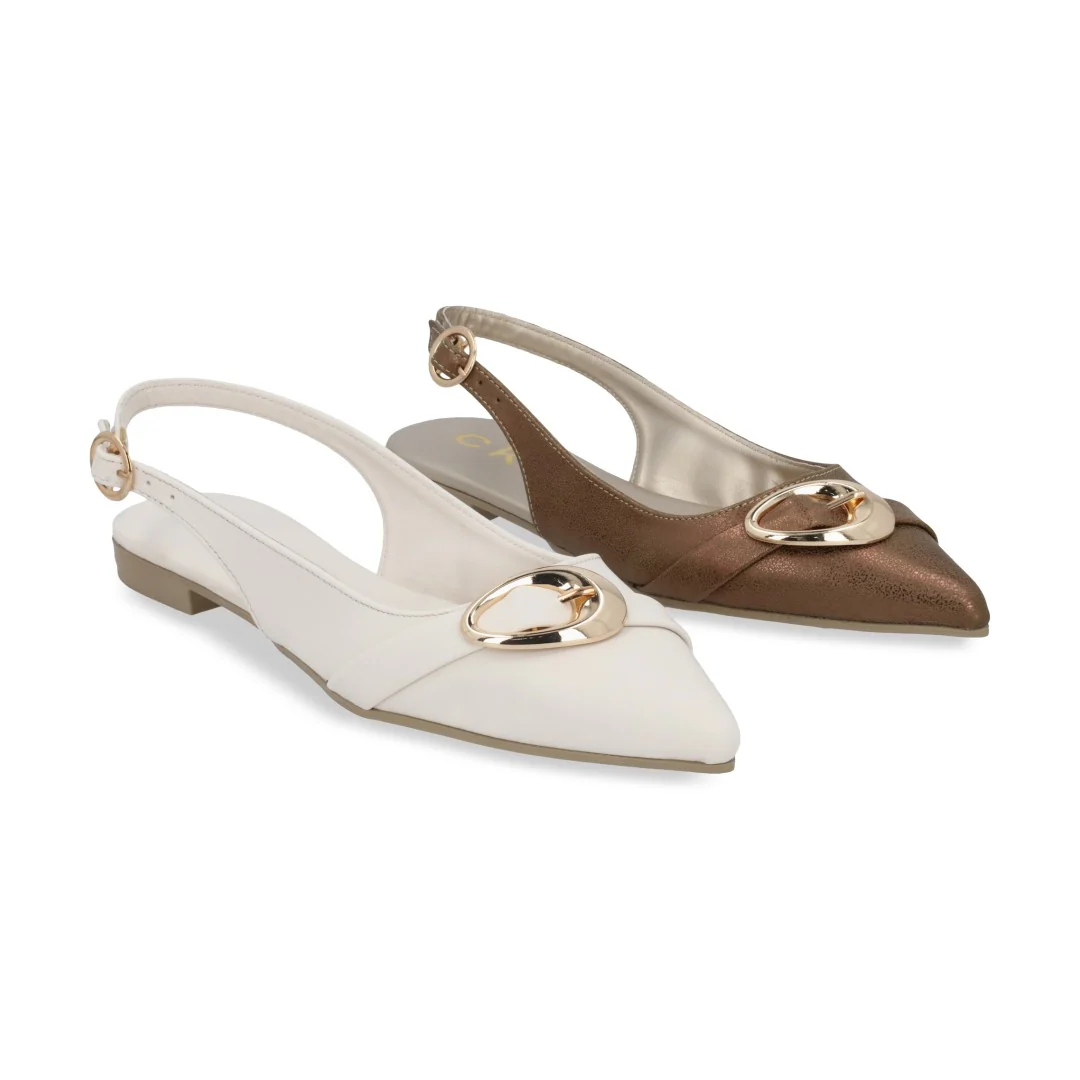 BALERINA BRONCE Y HUESO DESTALONADA DUO 115