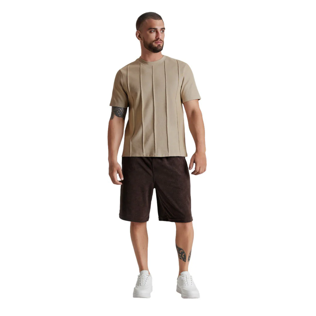 PLAYERA BEIGE TEXTURA 48137