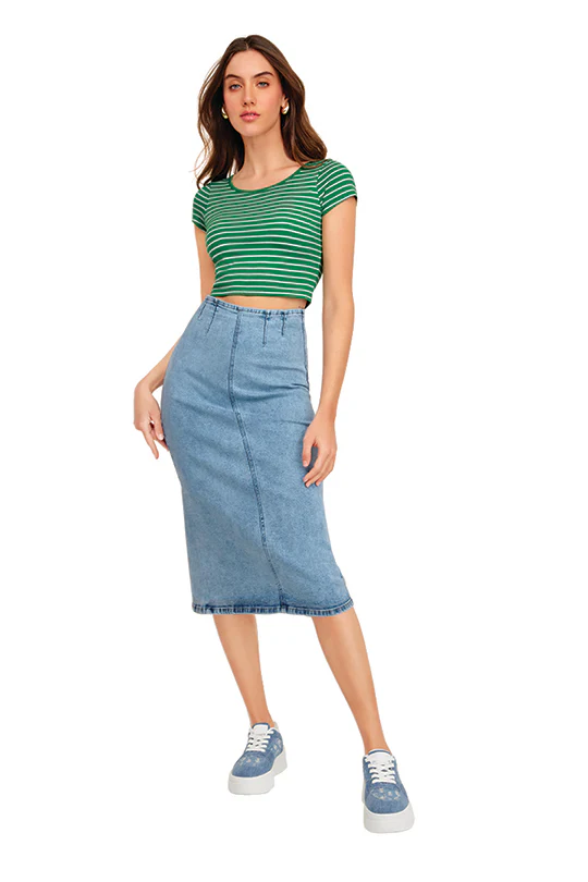 BLUSA DE RAYAS CON TOP INTERIOR 94268