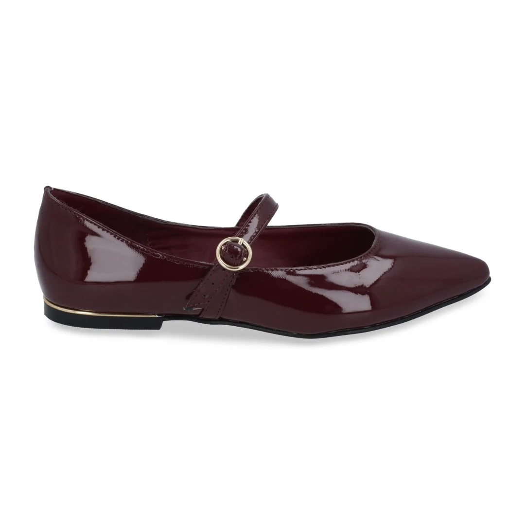 BALERINA COLOR TINTO CON HEBILLA 40074