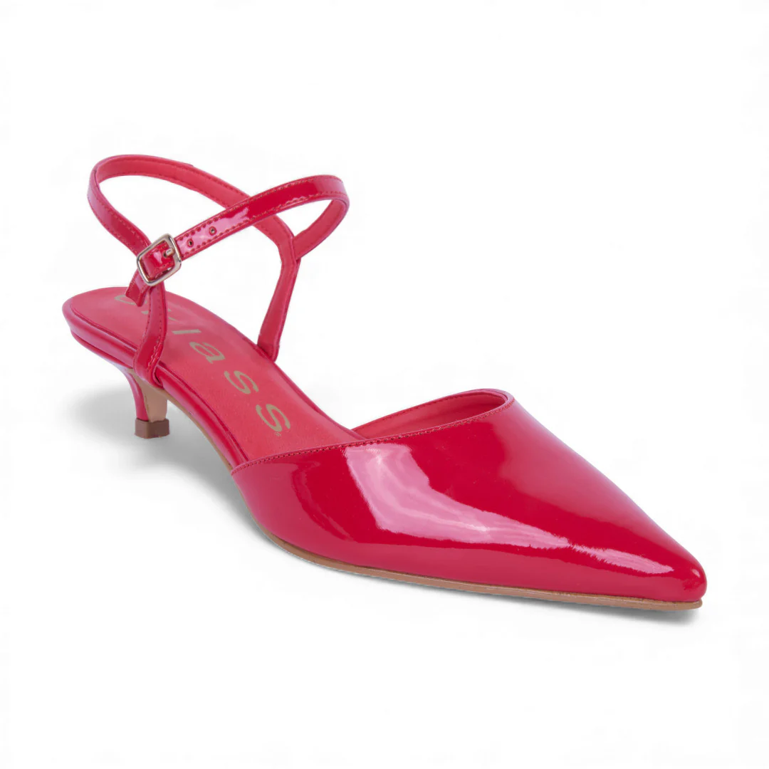 ZAPATILLA DE TACÓN ROJO DESTALONADO 70065