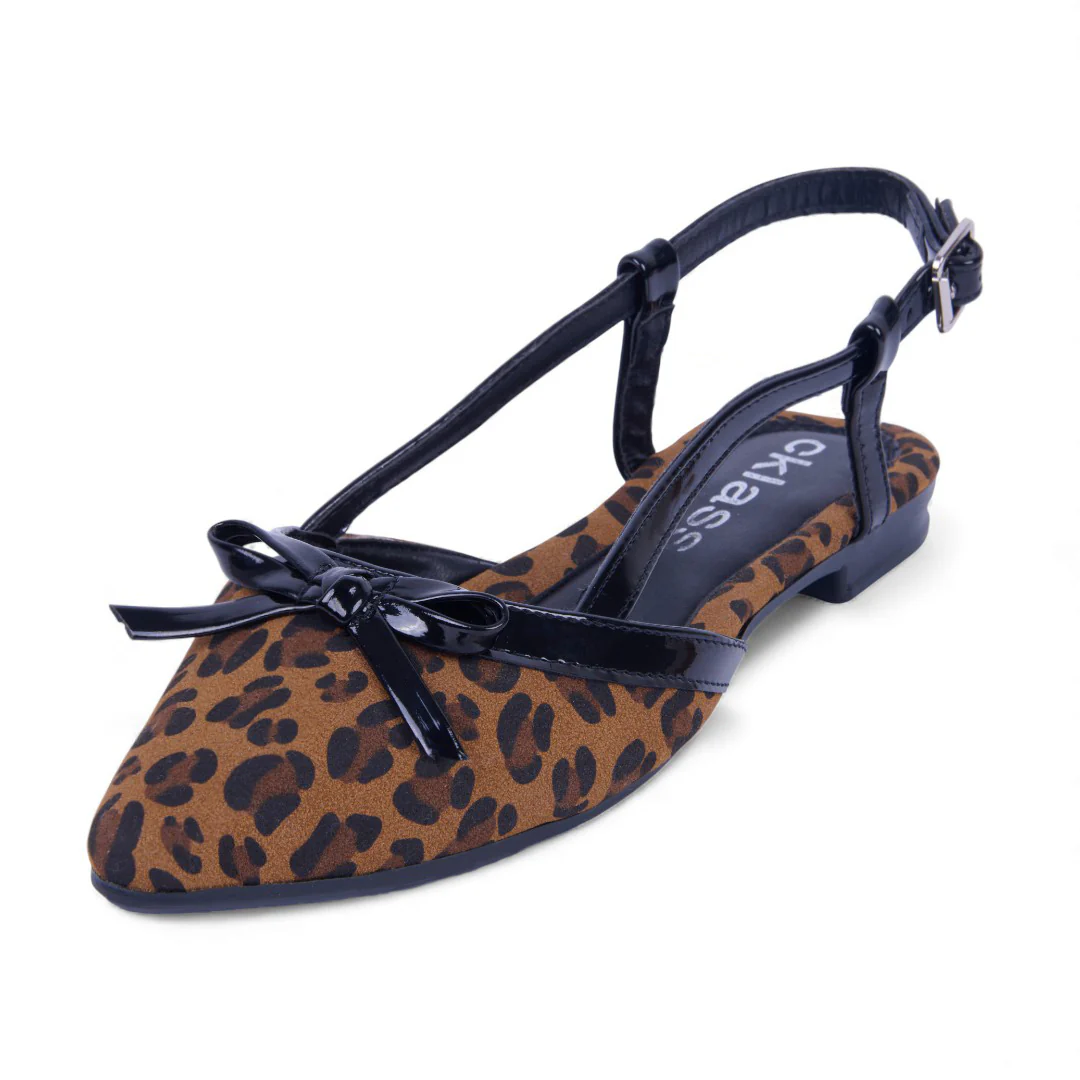 BALLERINA DE PISO ANIMAL PRINT DESTALONADA 40057