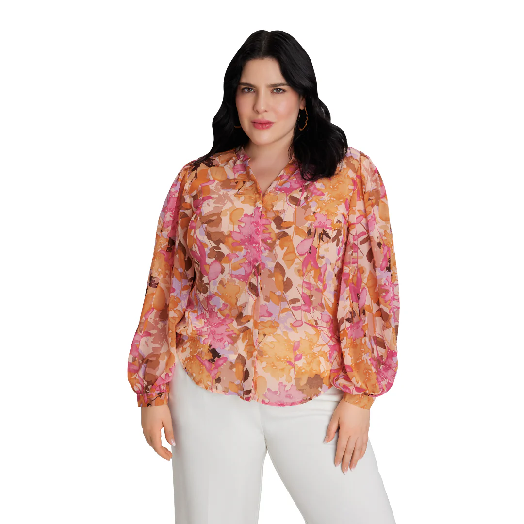 BLUSA MULTICOLOR MANGA LARGA 93663