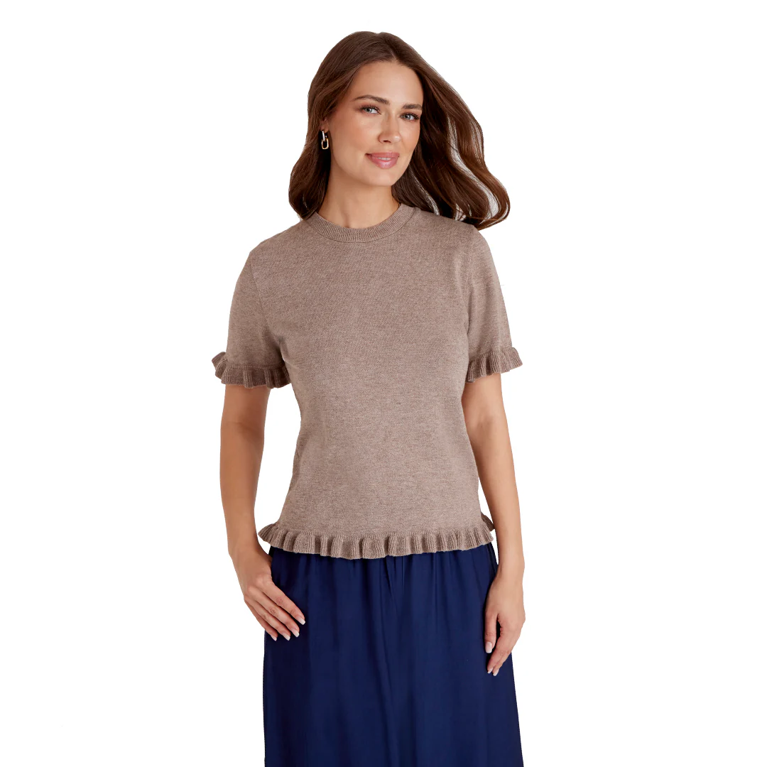 BLUSA CAFÉ OLANES MUJER 21082