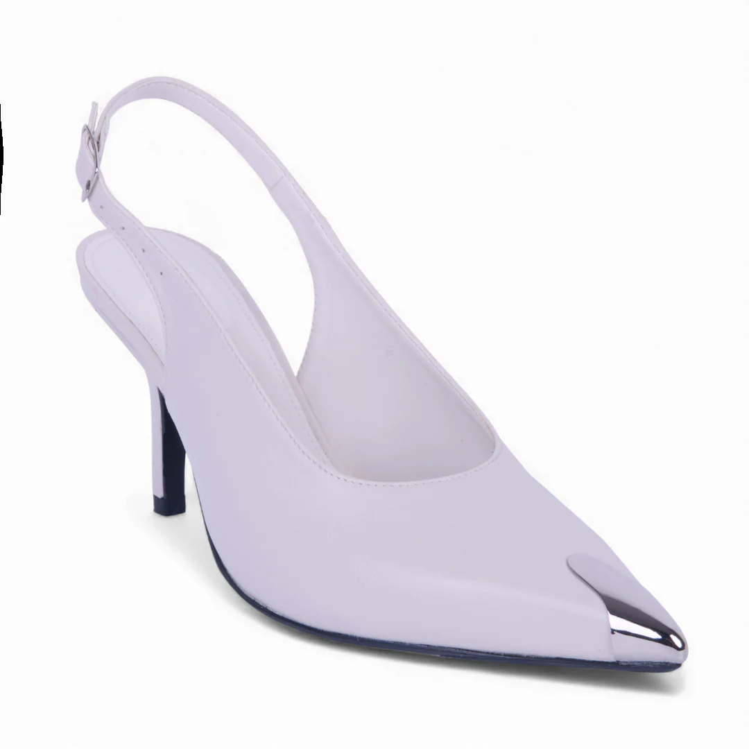 ZAPATILLA DE TACÓN IVORY PUNTERA 24162