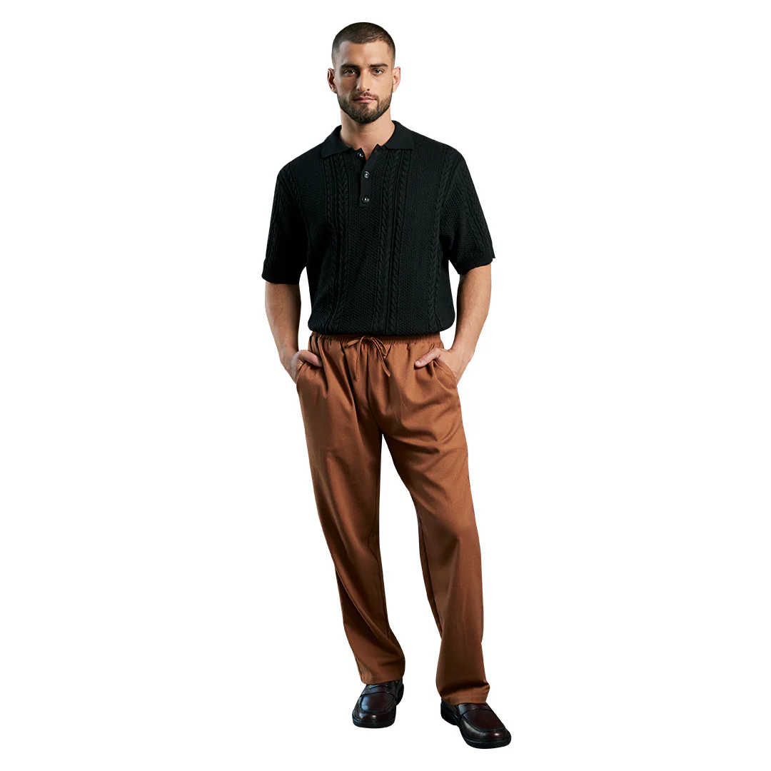 POLO NEGRA TEJIDA 92131