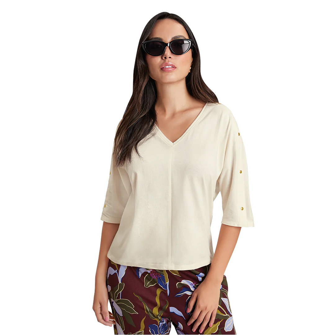 BLUSA BEIGE REMACHES 96240