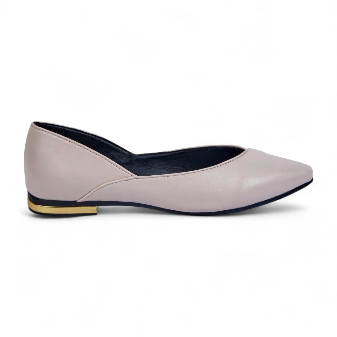 BALLERINA DE PISO HUESO CON ABERTURA EN LATERALES 40058