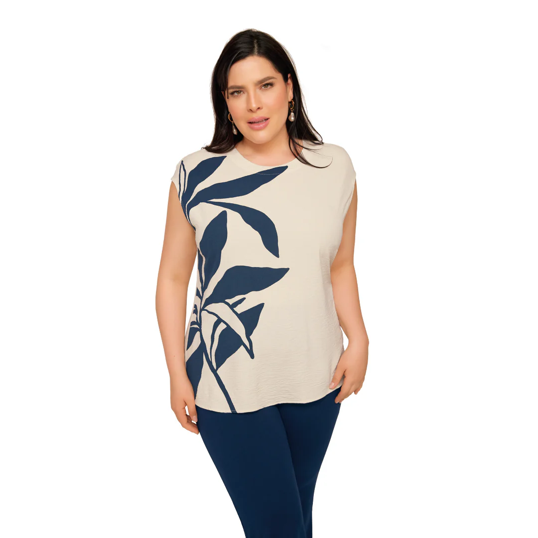 BLUSA IVORY ESTAMPADO 90149