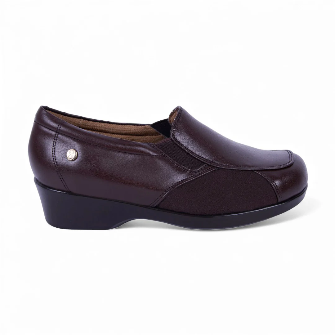 MOCASÍN PLATAFORMA CAFÉ ELÁSTICO 74330