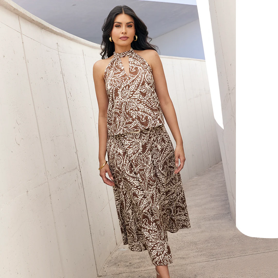 BLUSA HALTER ESTAMPADA MULTICOLOR 92656