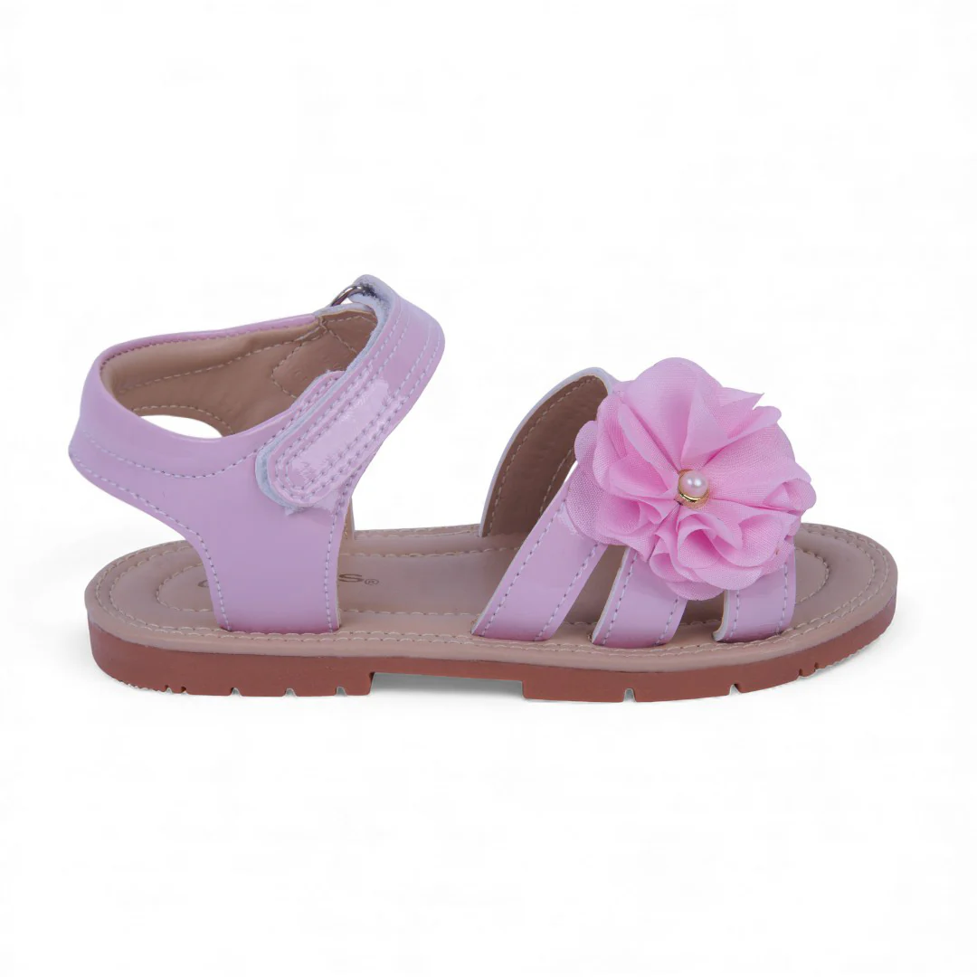 SANDALIA DE PISO ROSA CON FLOR 79630