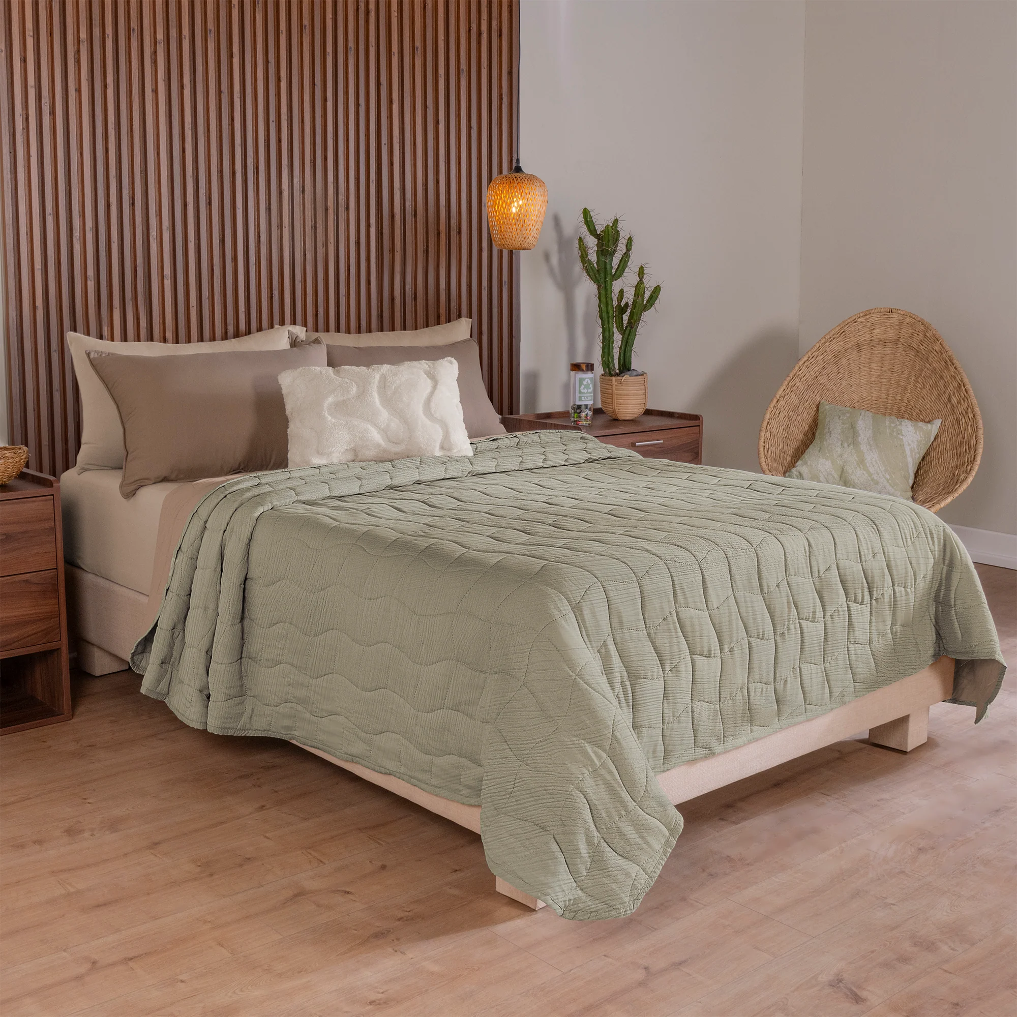 Juego De Edredón Matcha