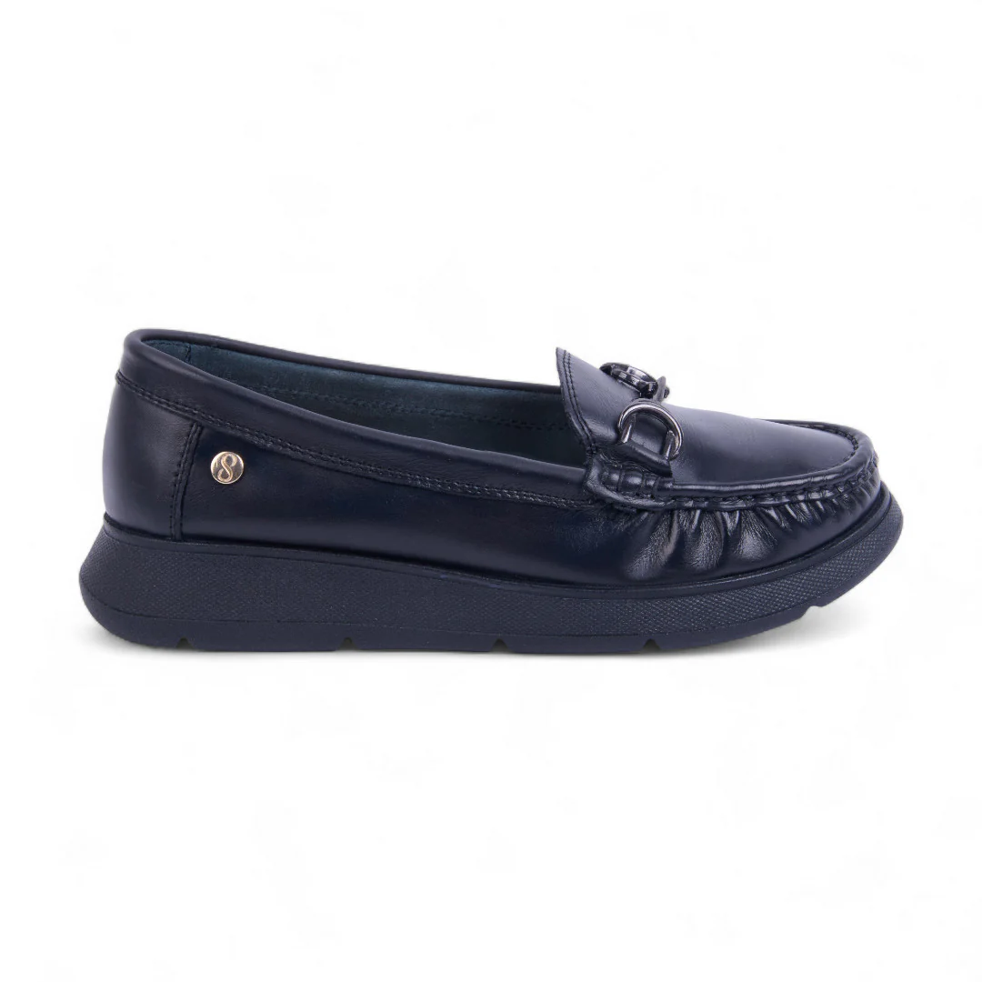 MOCASÍN PLATAFORMA NEGRO HERRAJE 27925