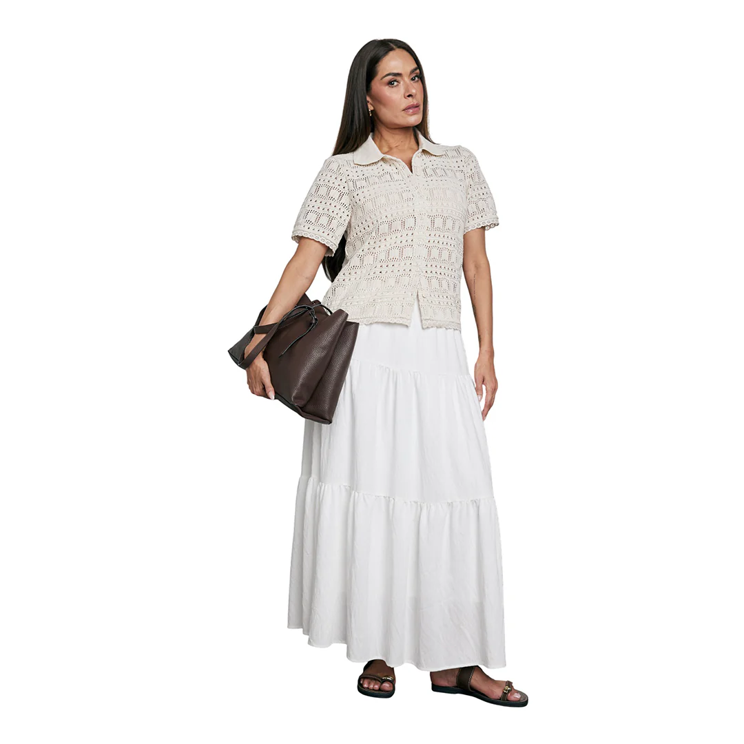 BLUSA BEIGE CROCHET 92110