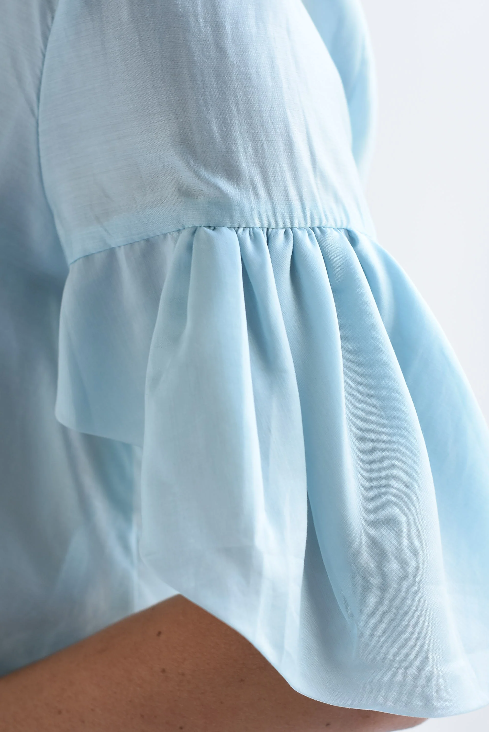 Blusa elástico cintura Azul Baby