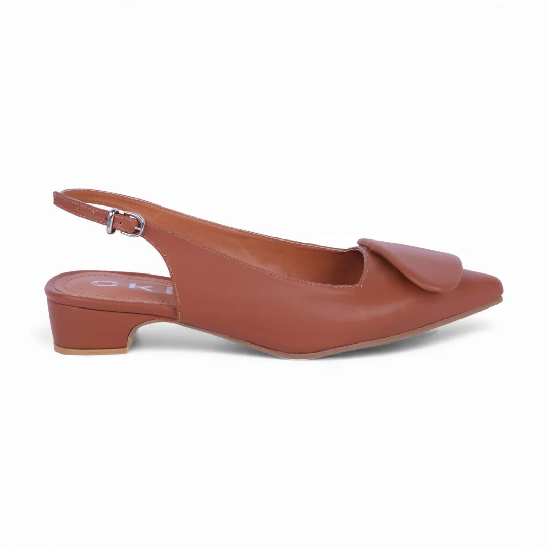 BALLERINA DE PISO MIEL CON ADORNO 21559