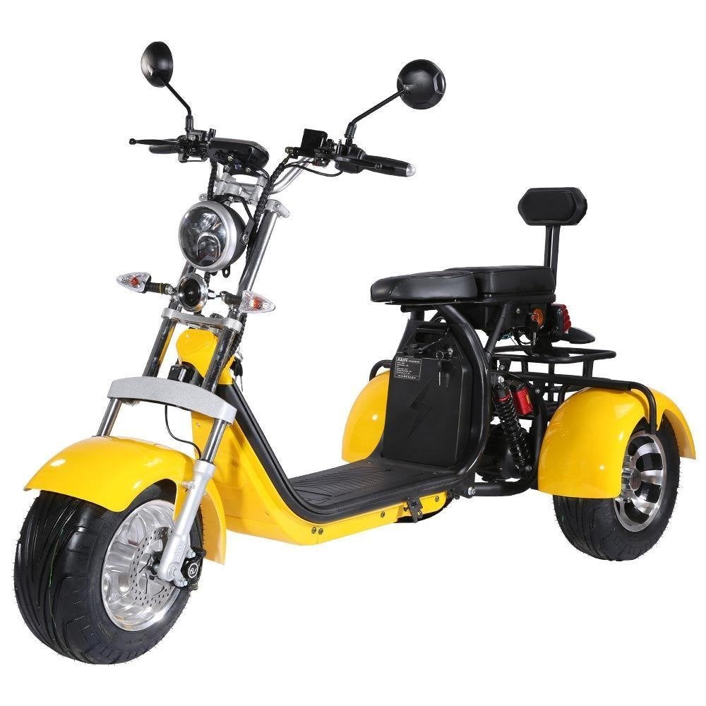 Motocicleta el��ctrica de la vespa el��ctrica adulta de 3 ruedas con el asiento del pasajero