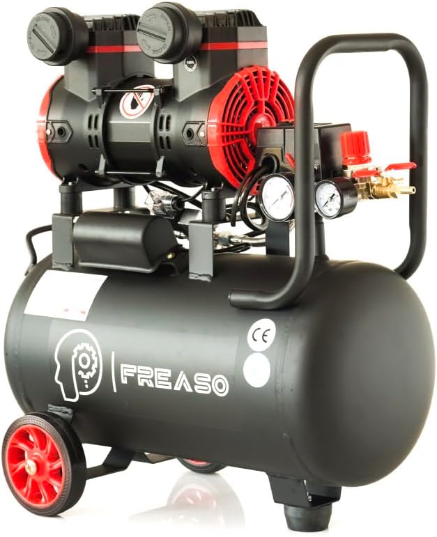 Compresor de Aire Silencioso Libre de Aceie 2HP 50L 110V FREASO