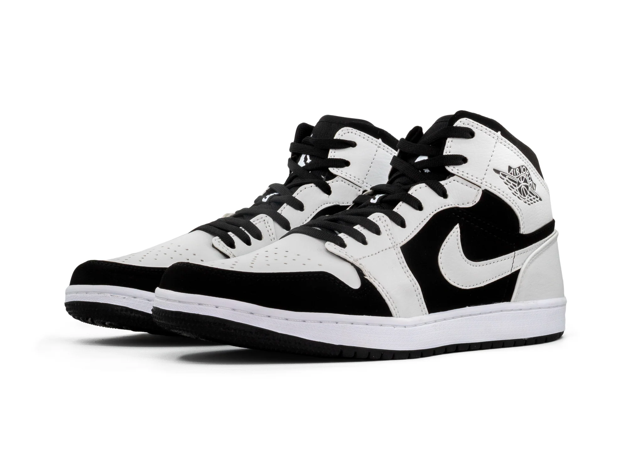Tenis Retro 1 Blanco Negro Panda