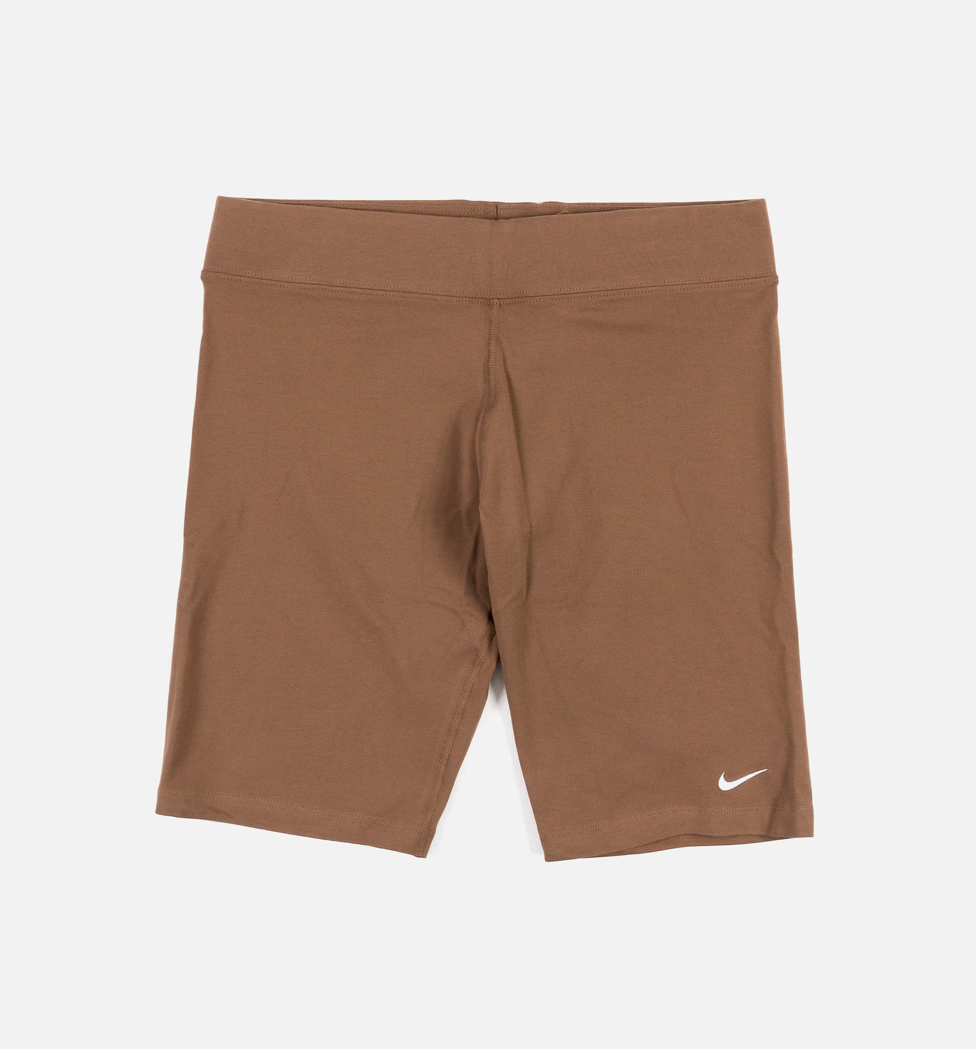 Classics High Waisted Biker Womens Shorts - Brown