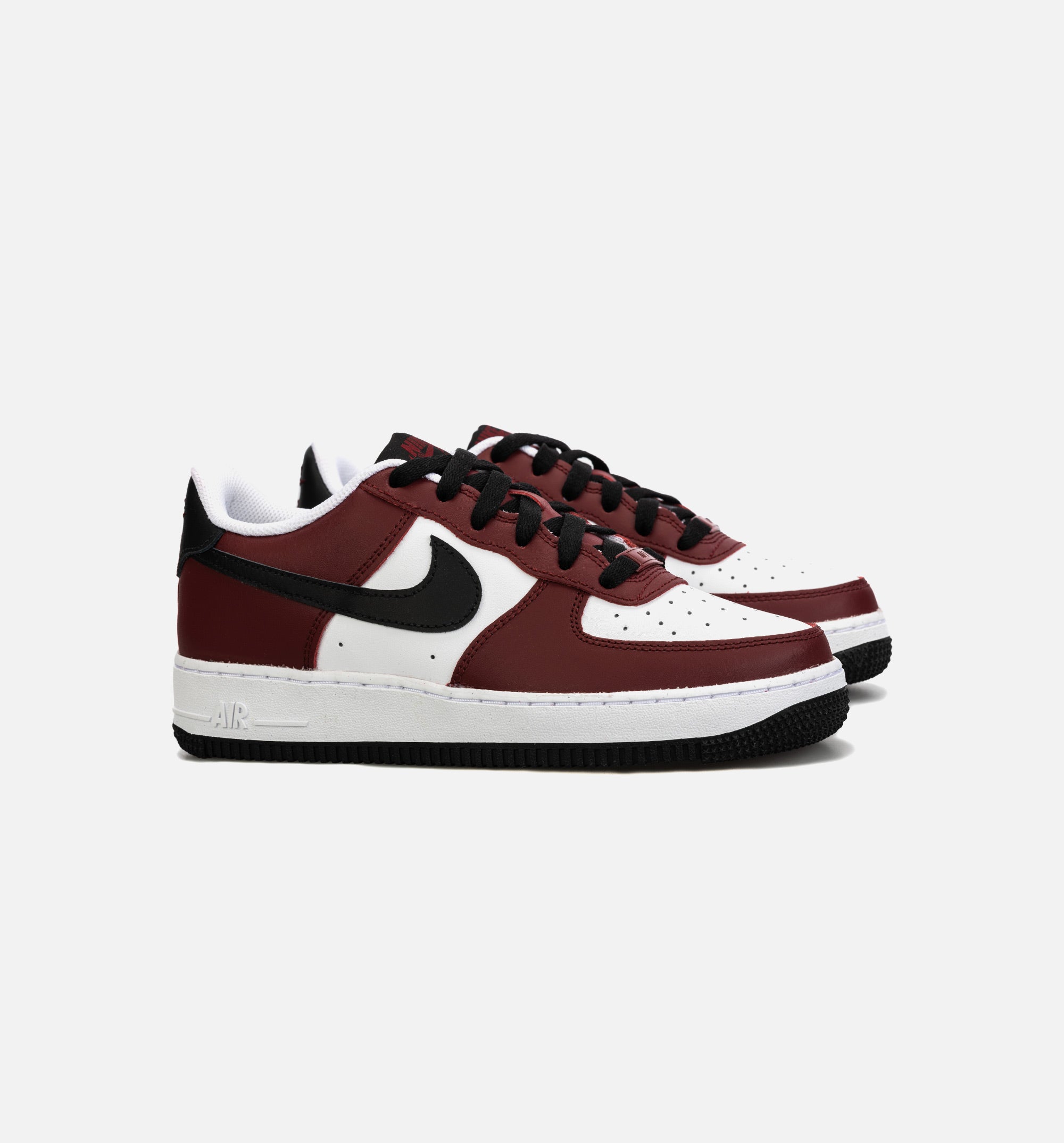 AF1 LV8 Team Red Black Grade School Lifestyle Shoe - Red/Black