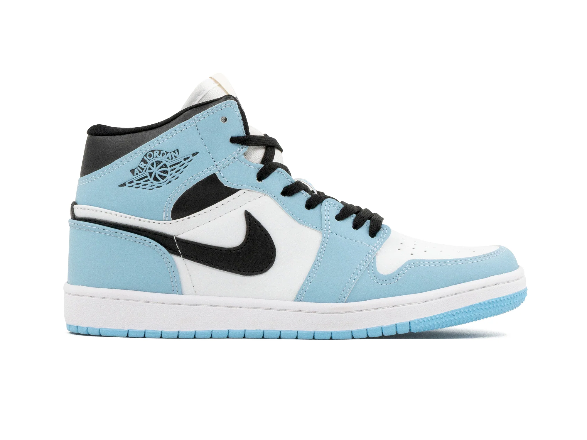 Tenis Retro 1 Cielo Blanco Negro