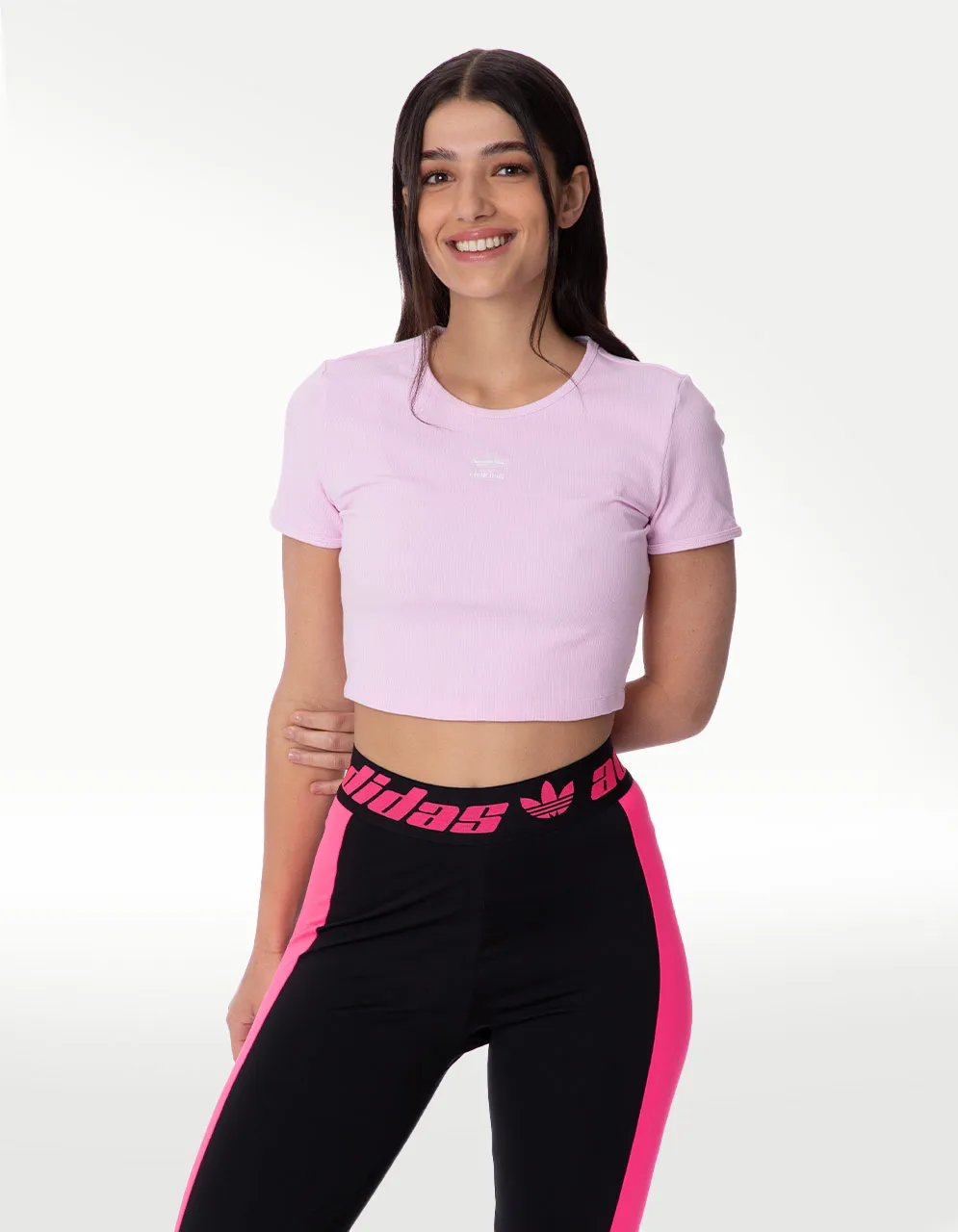 PLAYERA ADIDAS PINK RIB