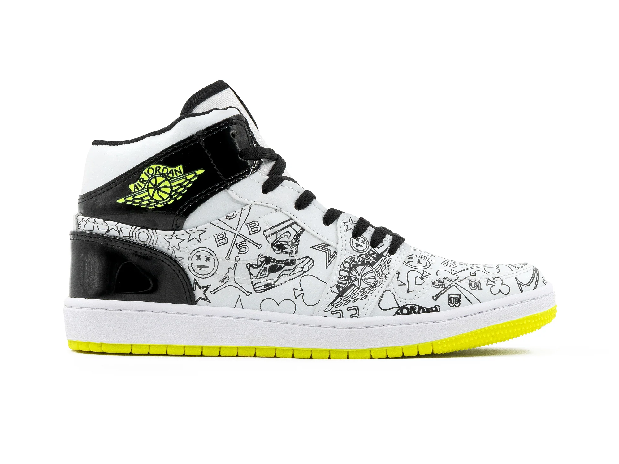 Tenis Retro 1 Mid GS Diy
