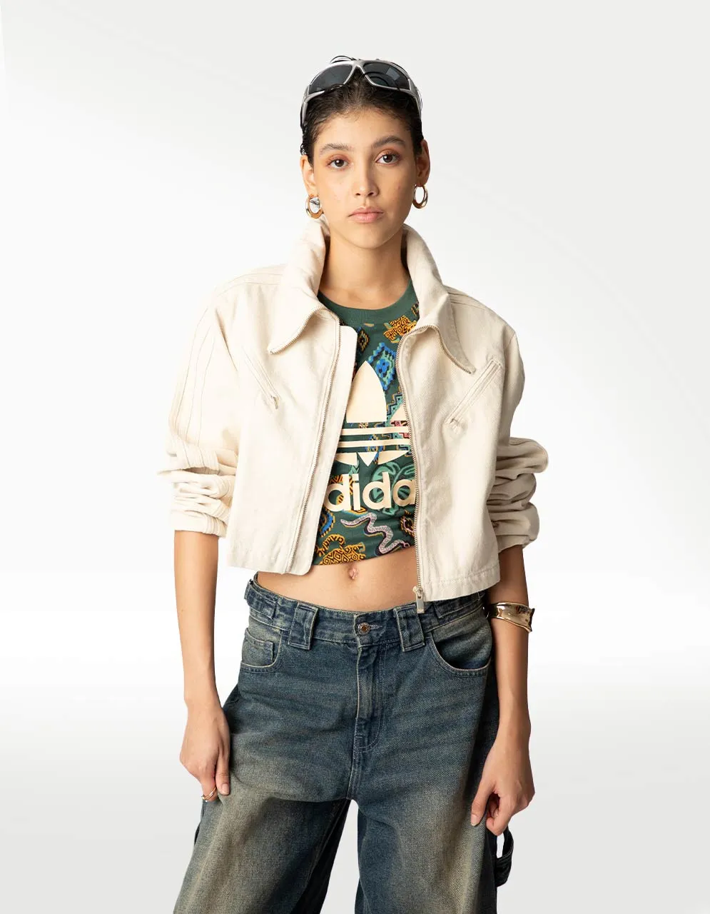 TOP ADIDAS F MONTREAL NATURAL DENIM