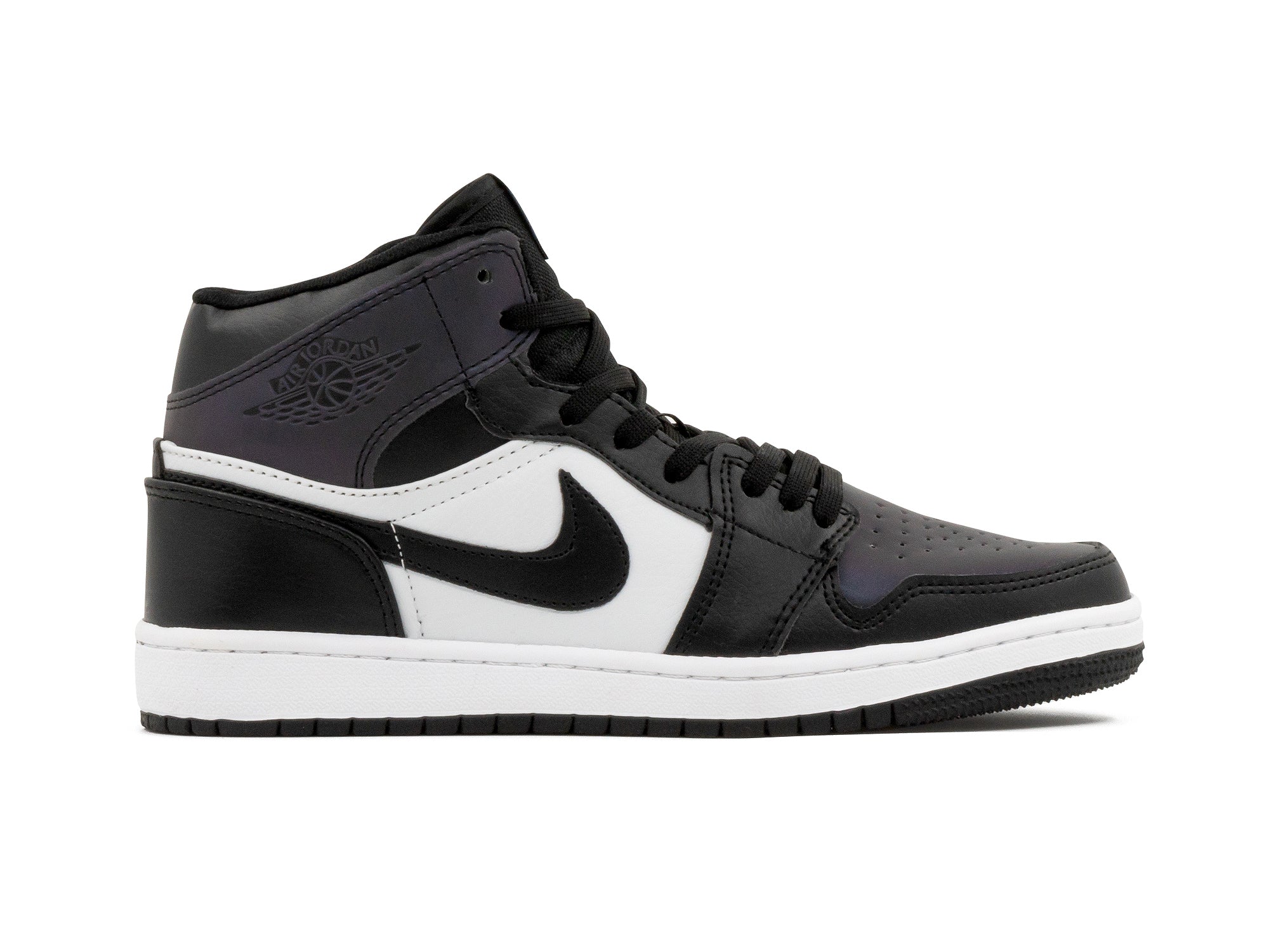 Tenis Retro 1 Blanco Negro Reflex