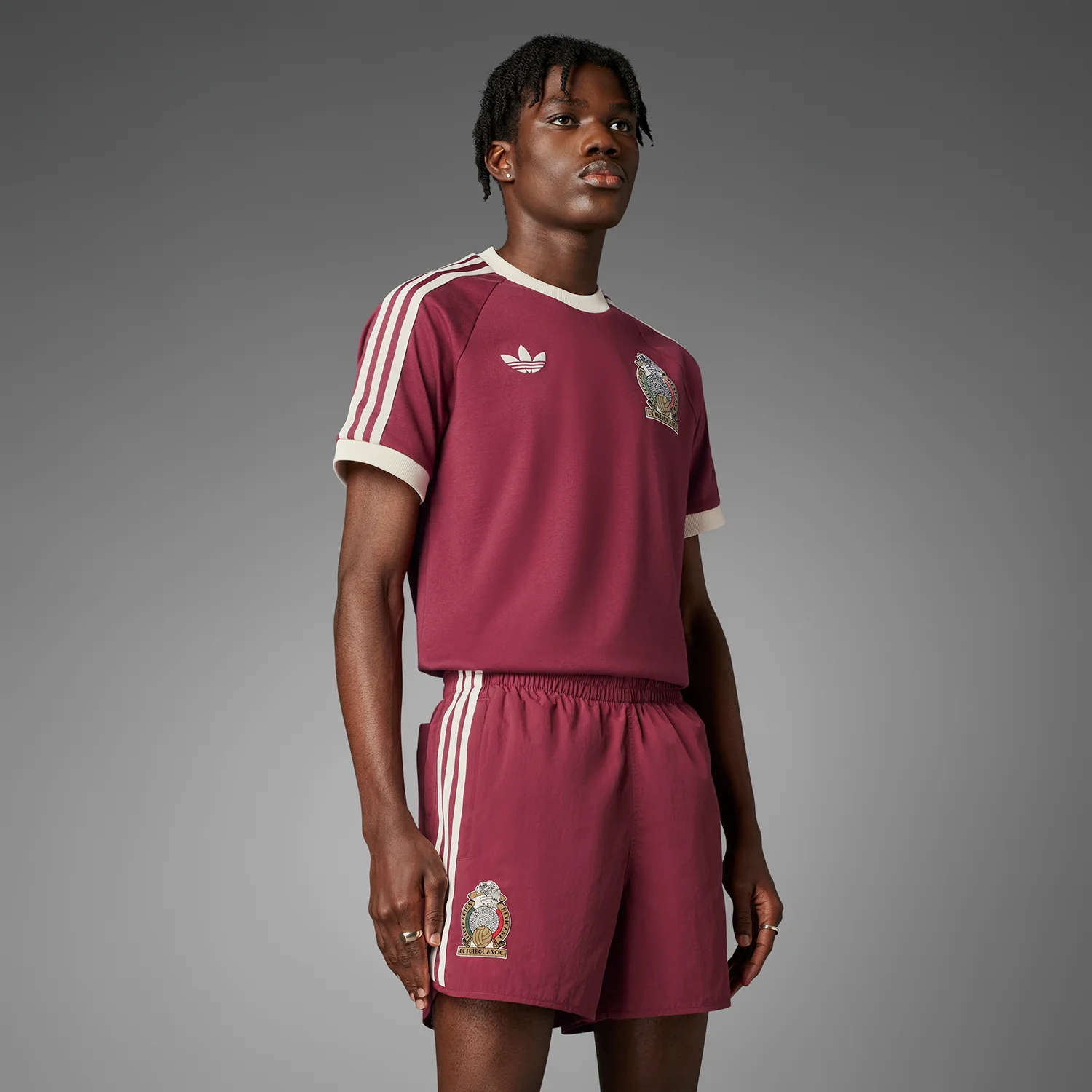 Pantalón corto México de 3 rayas - Hombre