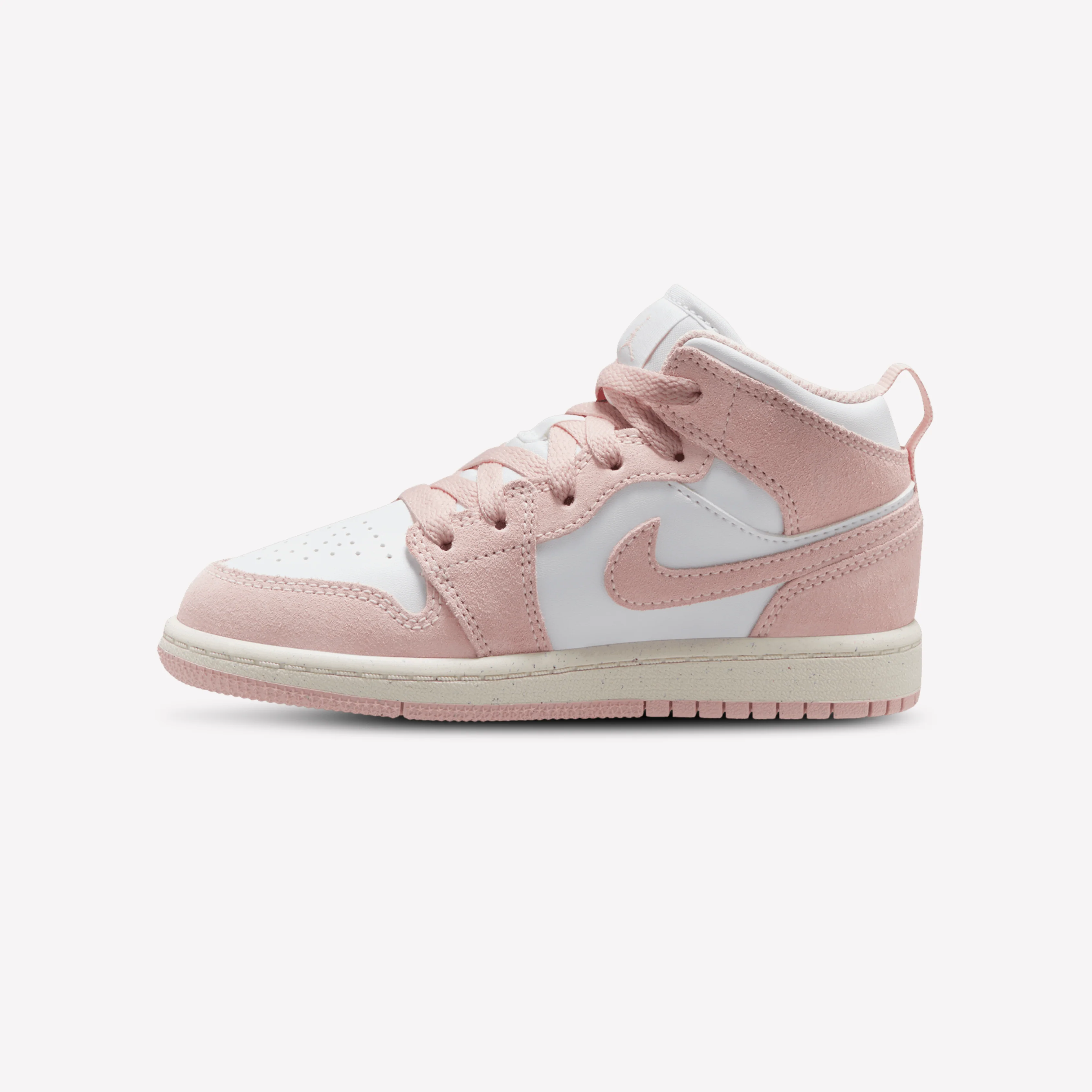 Nike Girls Kids Jordan AJ 1 Mid  - White Legend Pink