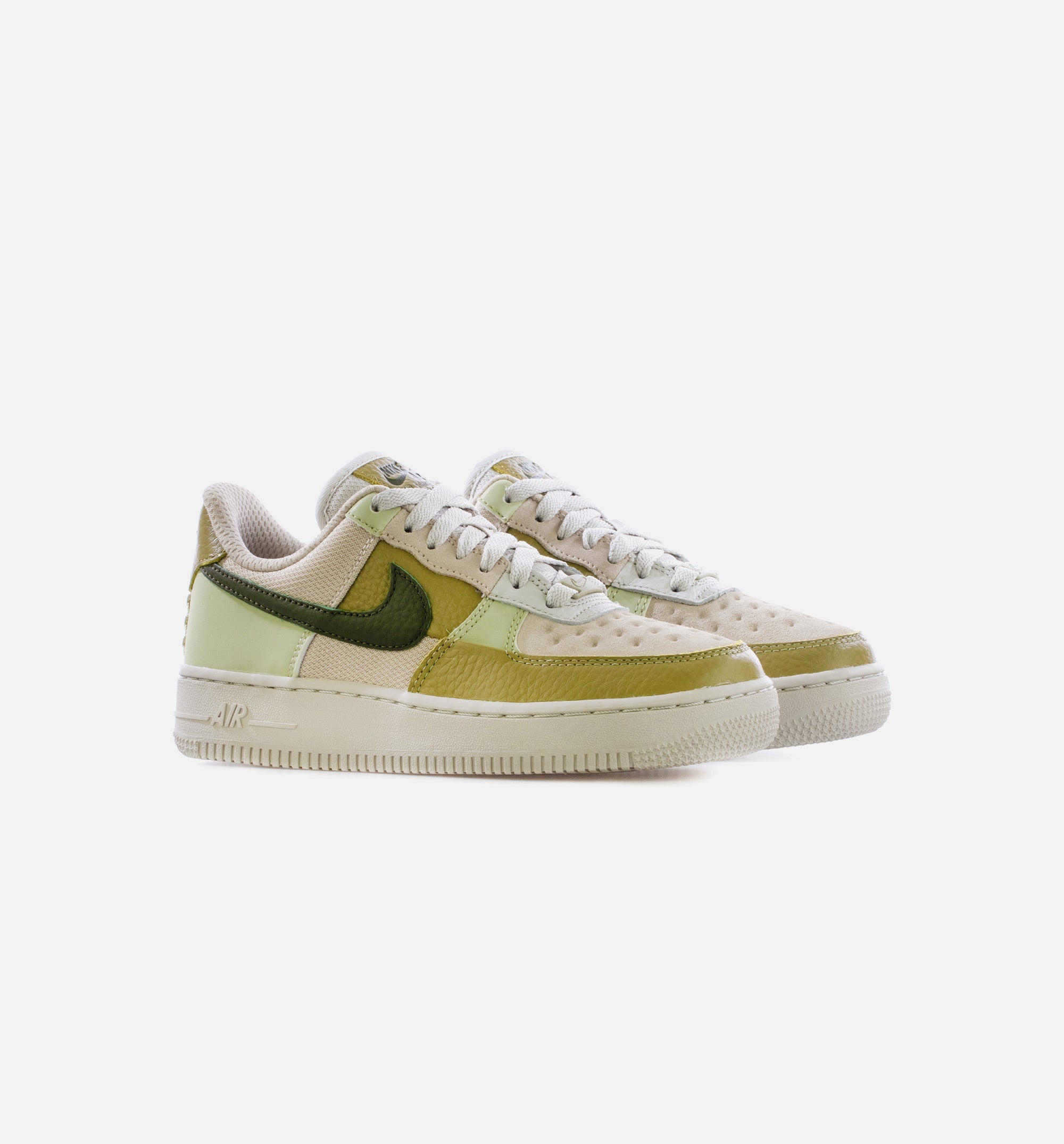 AF1 Low Rough Green Womens Lifestyle Shoe - Light Bone/Rough Green/Olive Aura