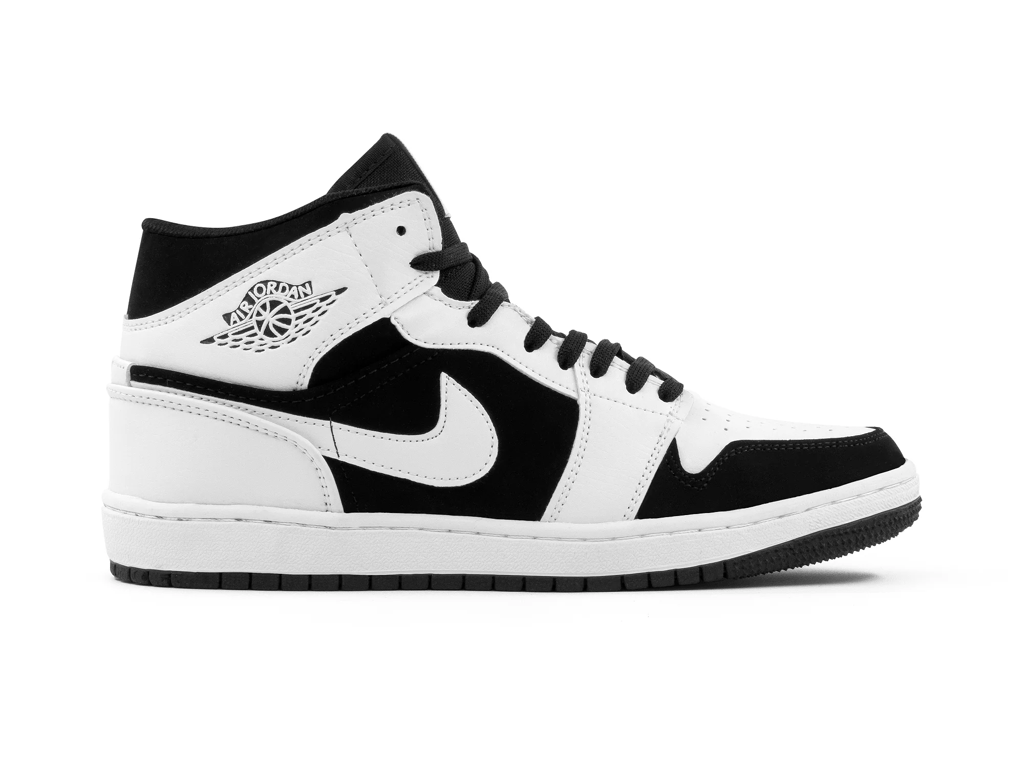Tenis Retro 1 Blanco Negro Panda