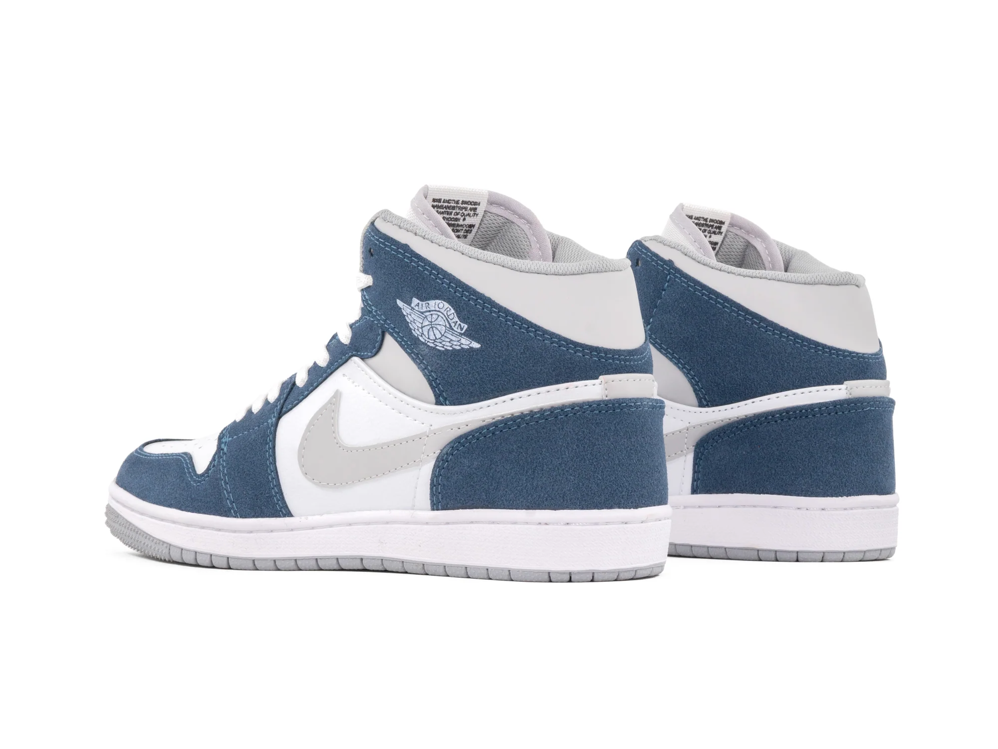 Tenis Retro 1 Blanco Celeste Gris