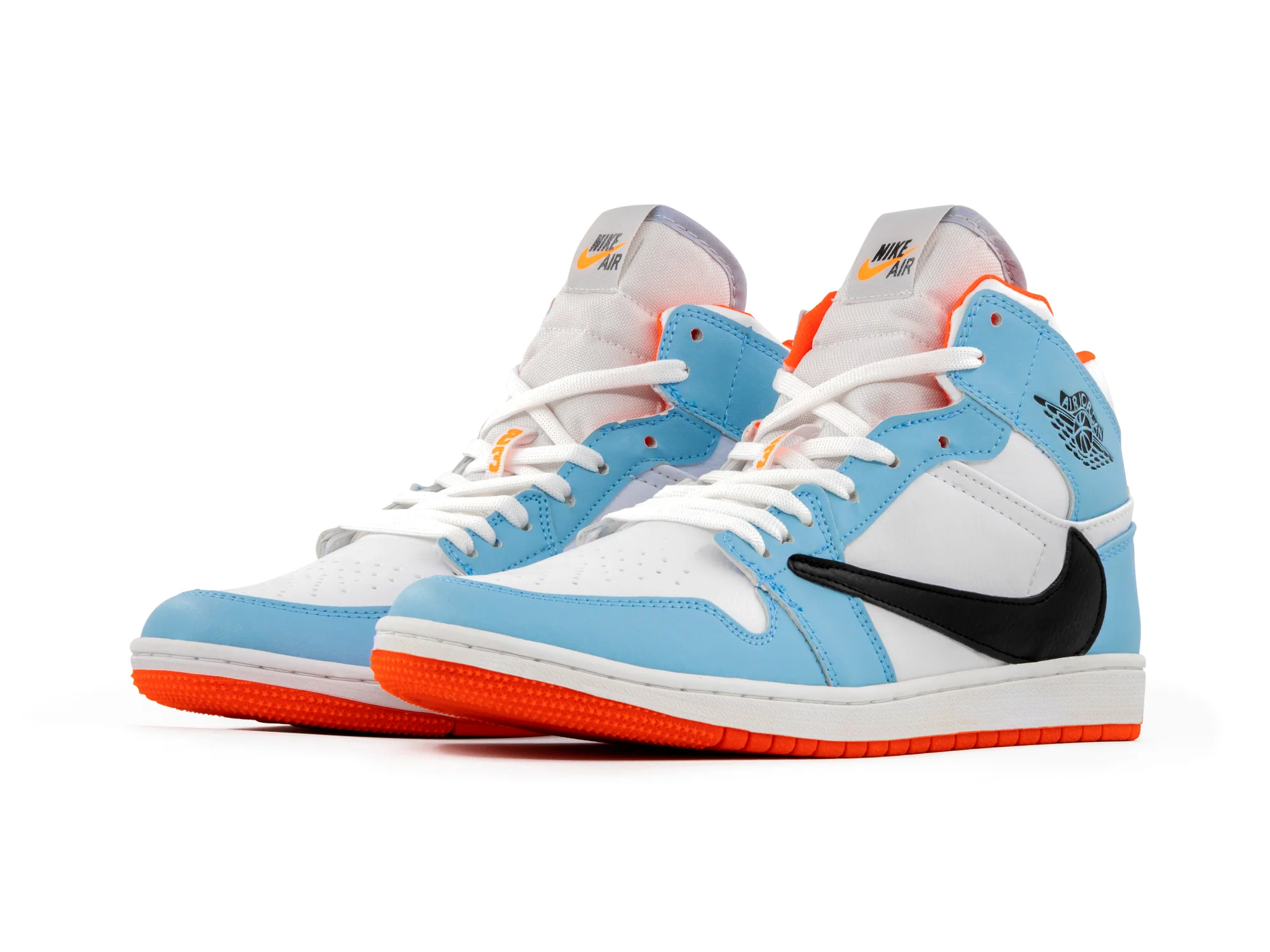 Tenis Travis Cielo Blanco Naranja