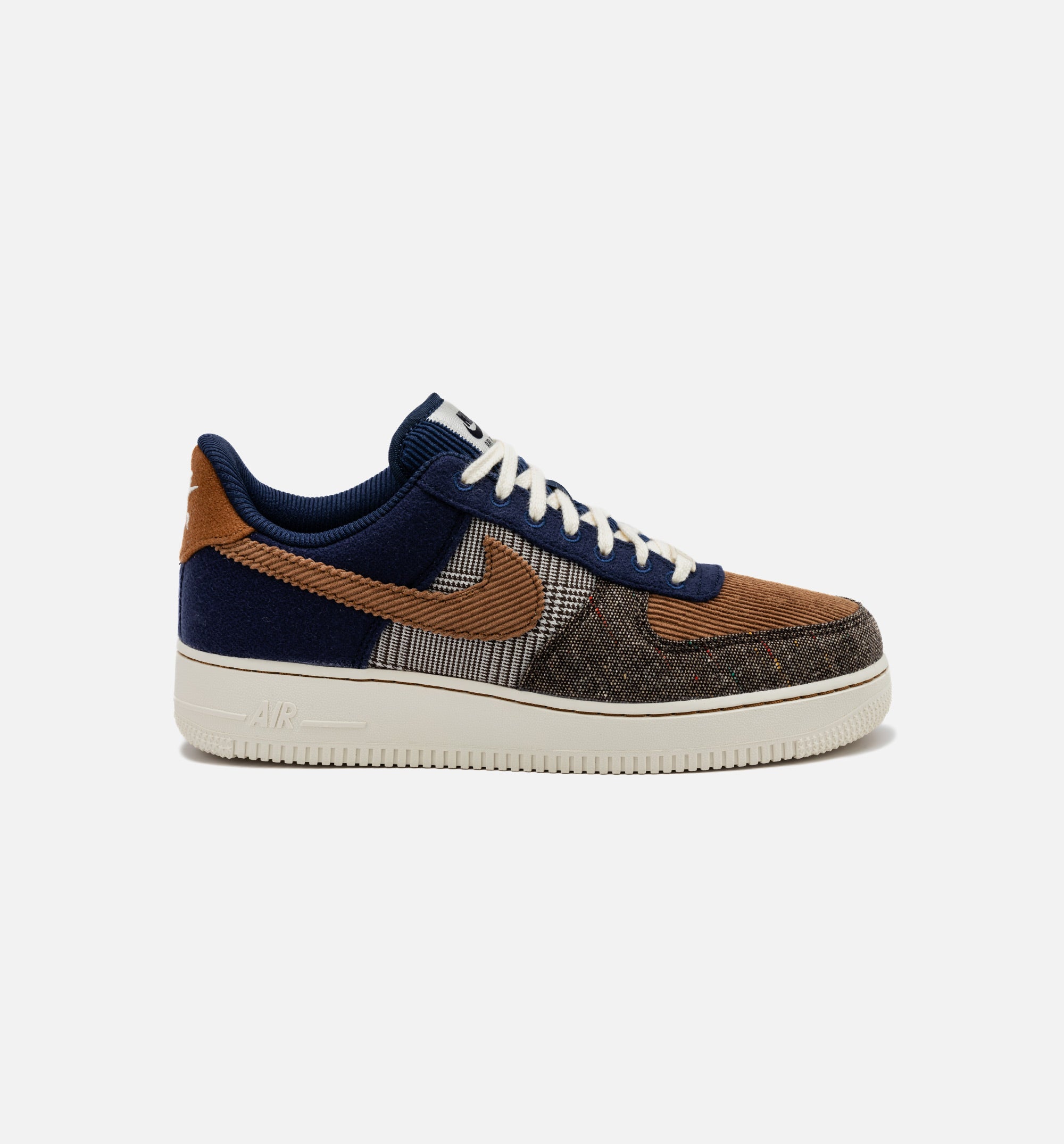 AF1 Low Tweed Corduroy Mens Lifestyle Shoe - Midnight Navy/Ale Brown/Pale Ivory