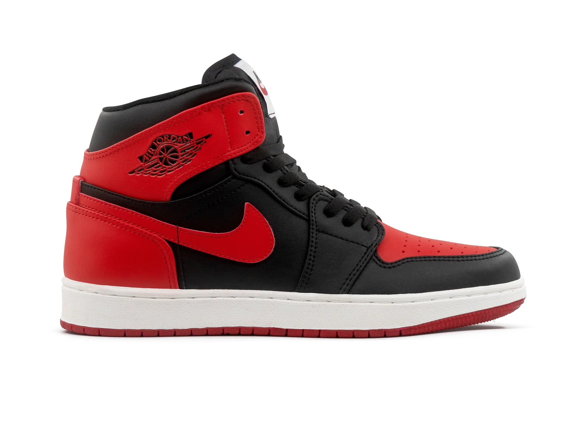 Tenis Retro 1 Negro Rojo 1.1 Premium