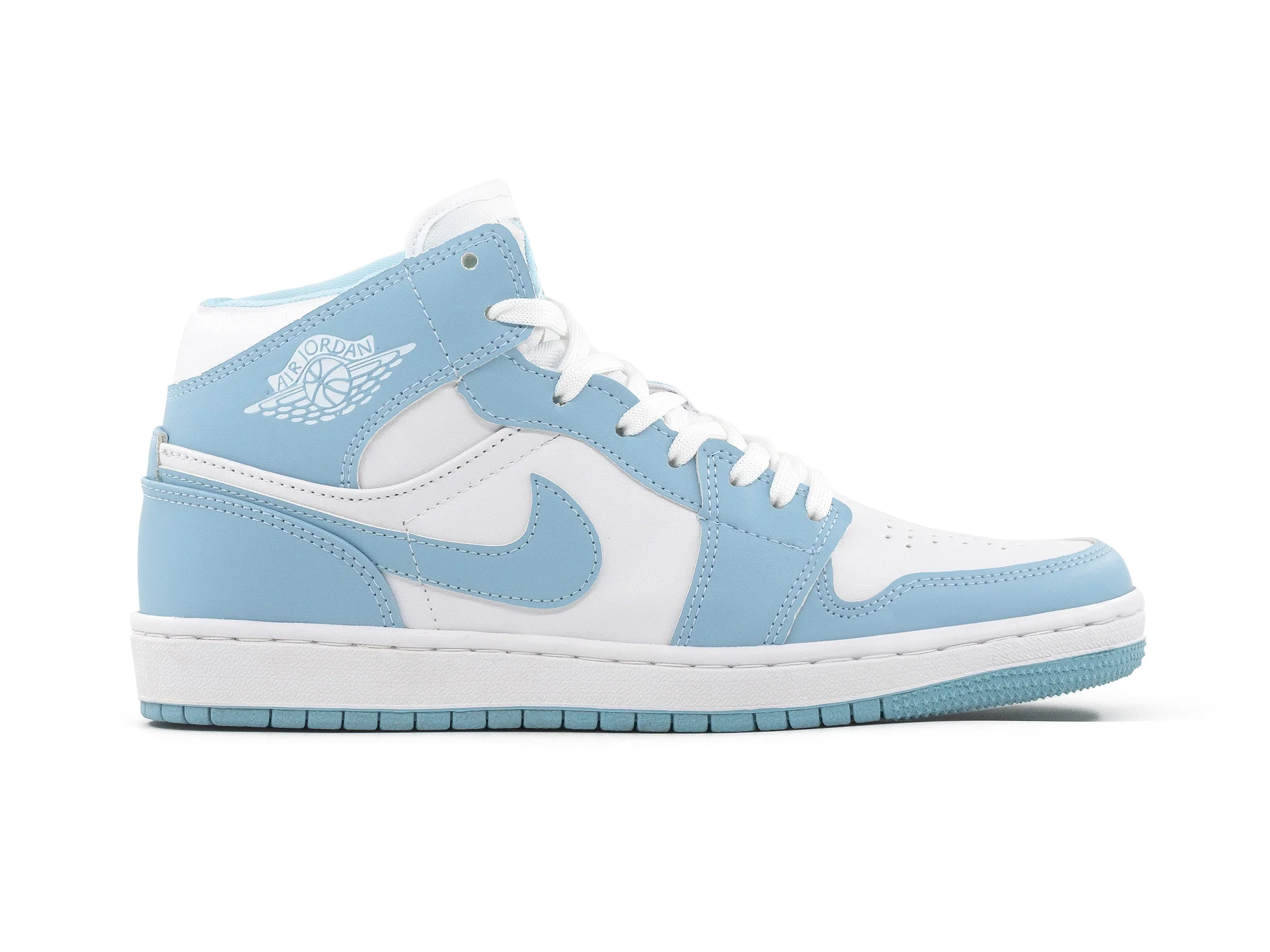 Tenis Retro 1 Blanco Azul Cielo