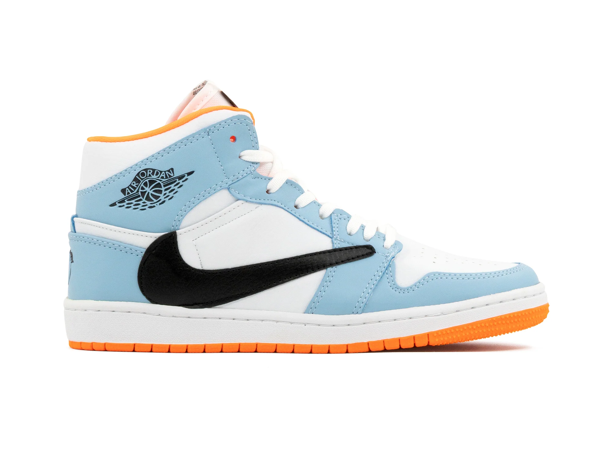 Tenis Travis Cielo Blanco Naranja