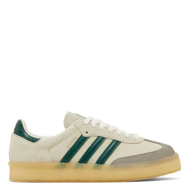 ADIDAS CLARKS 8TH STREET SAMBA `BY RONNIE CHALK WHITE GREEN´
