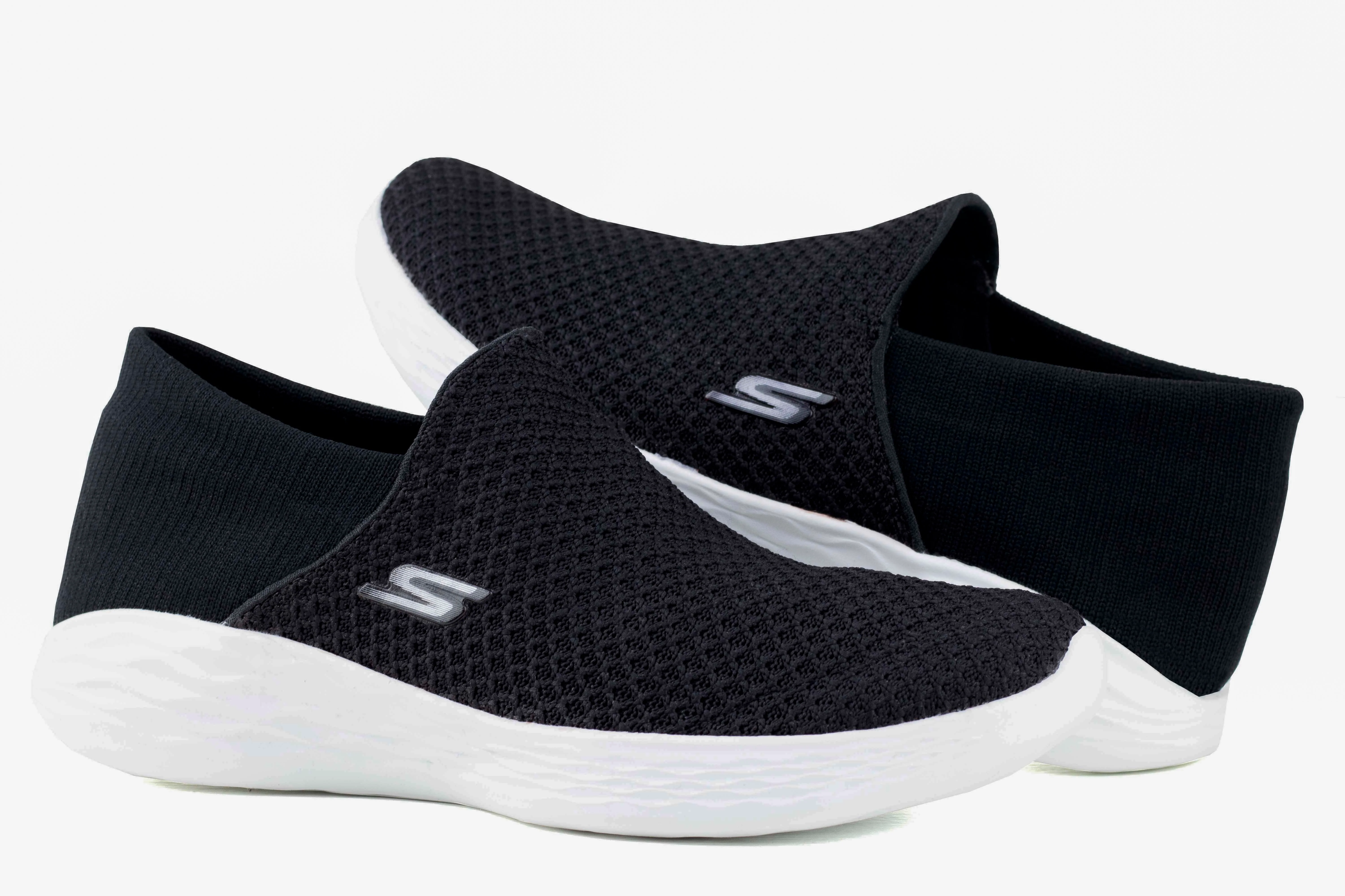 Tenis Skechers Sports Lite Dama 14952 Negro Blanco