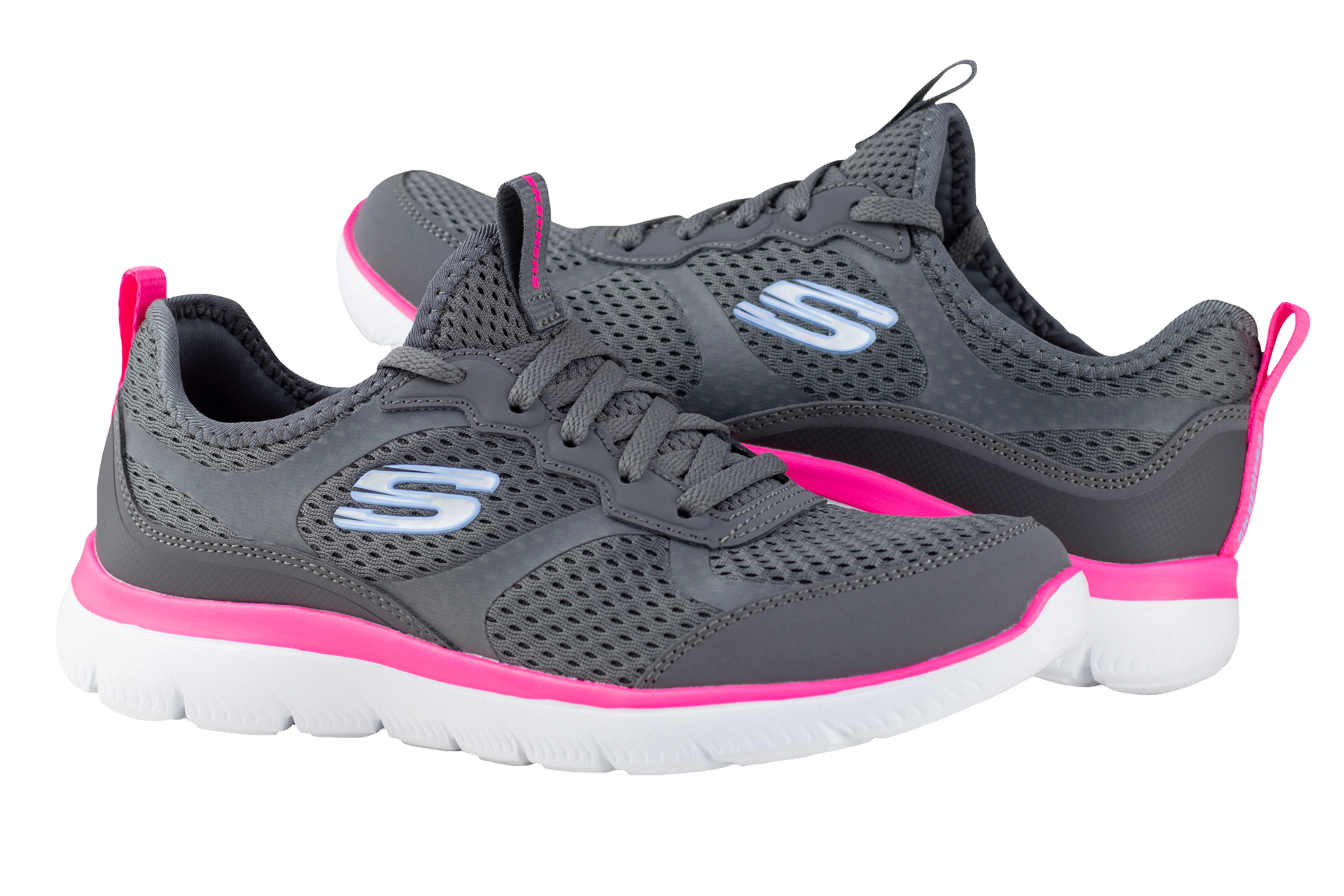 Tenis Skechers Summits Free Classics Dama 149535 Gris Multicolor