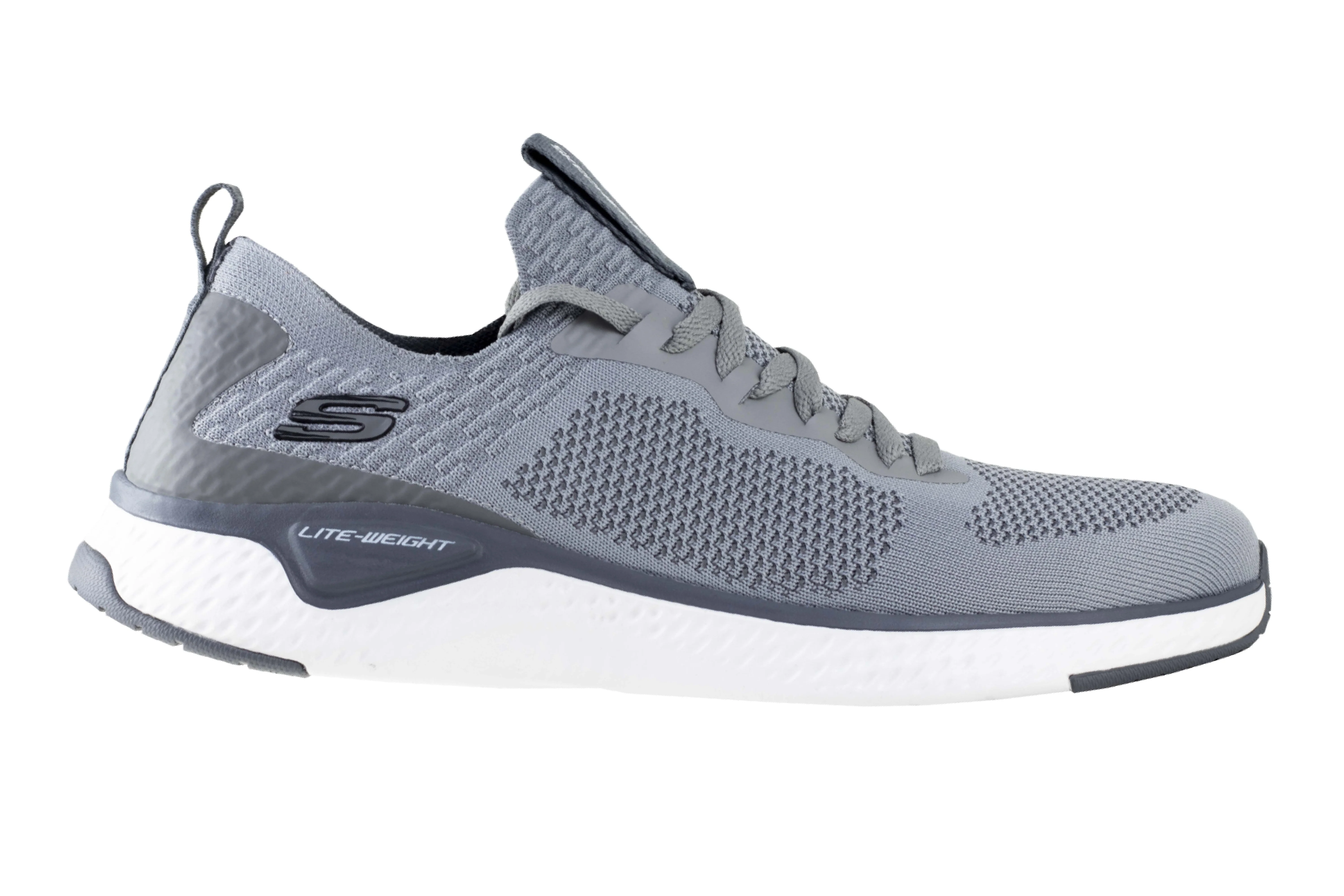 Tenis Skechers Solar Fuse Valedge Caballero 52757 Gris