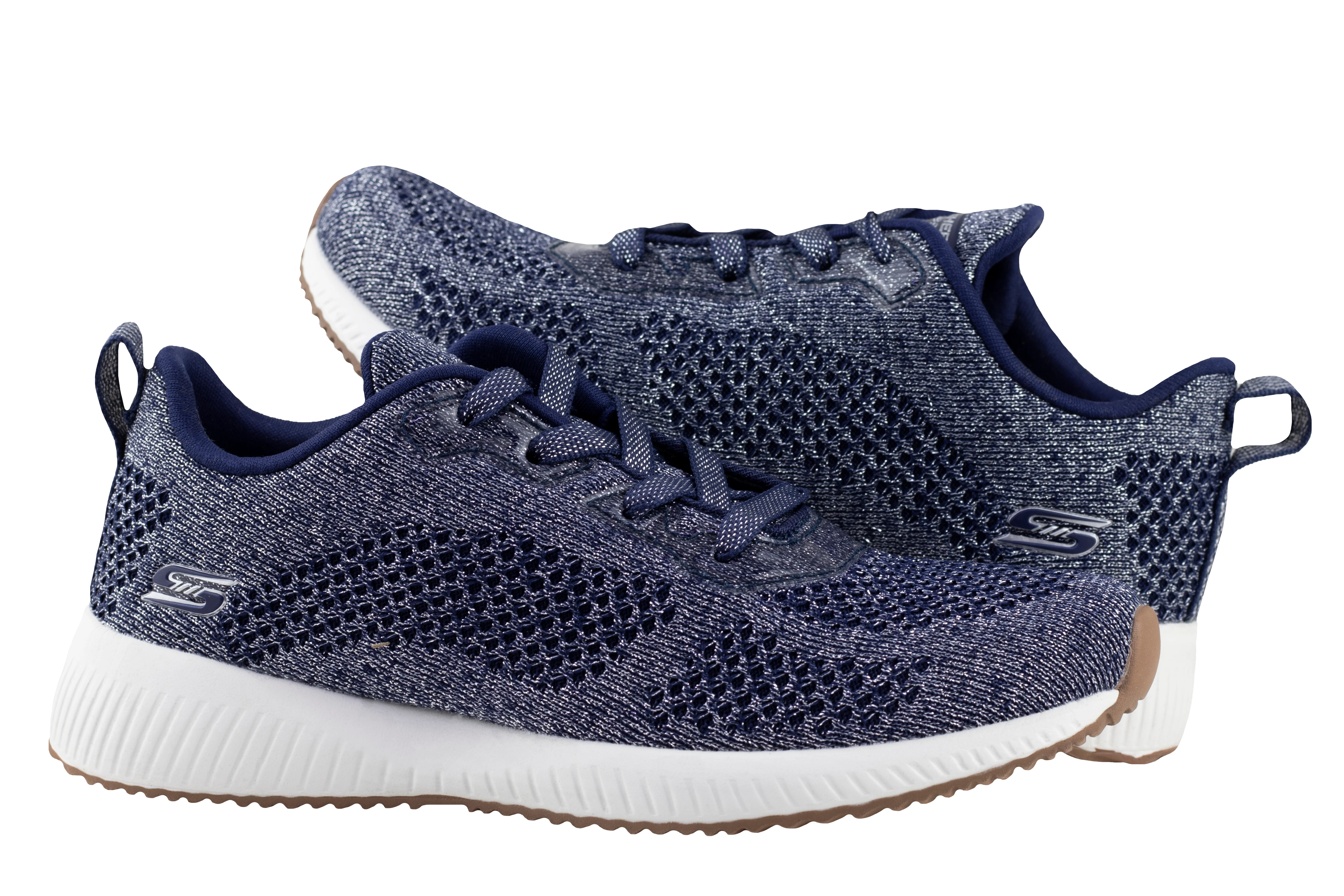 Tenis Skechers Bobs Sport Squad Glitz Maker Dama 117006 Marino