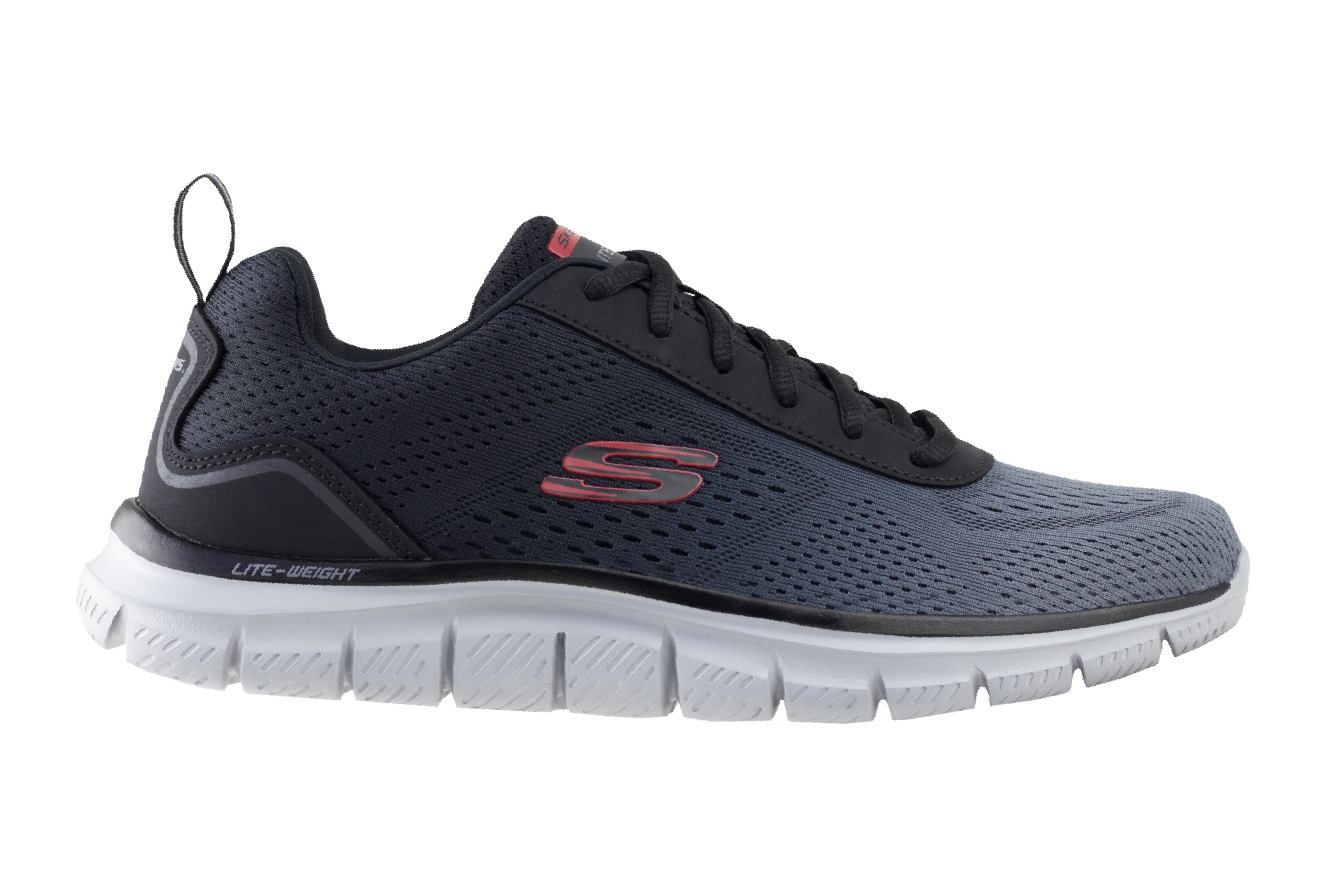 Tenis Skechers Sport Track Ripkent Caballero 232399 Negro Gris