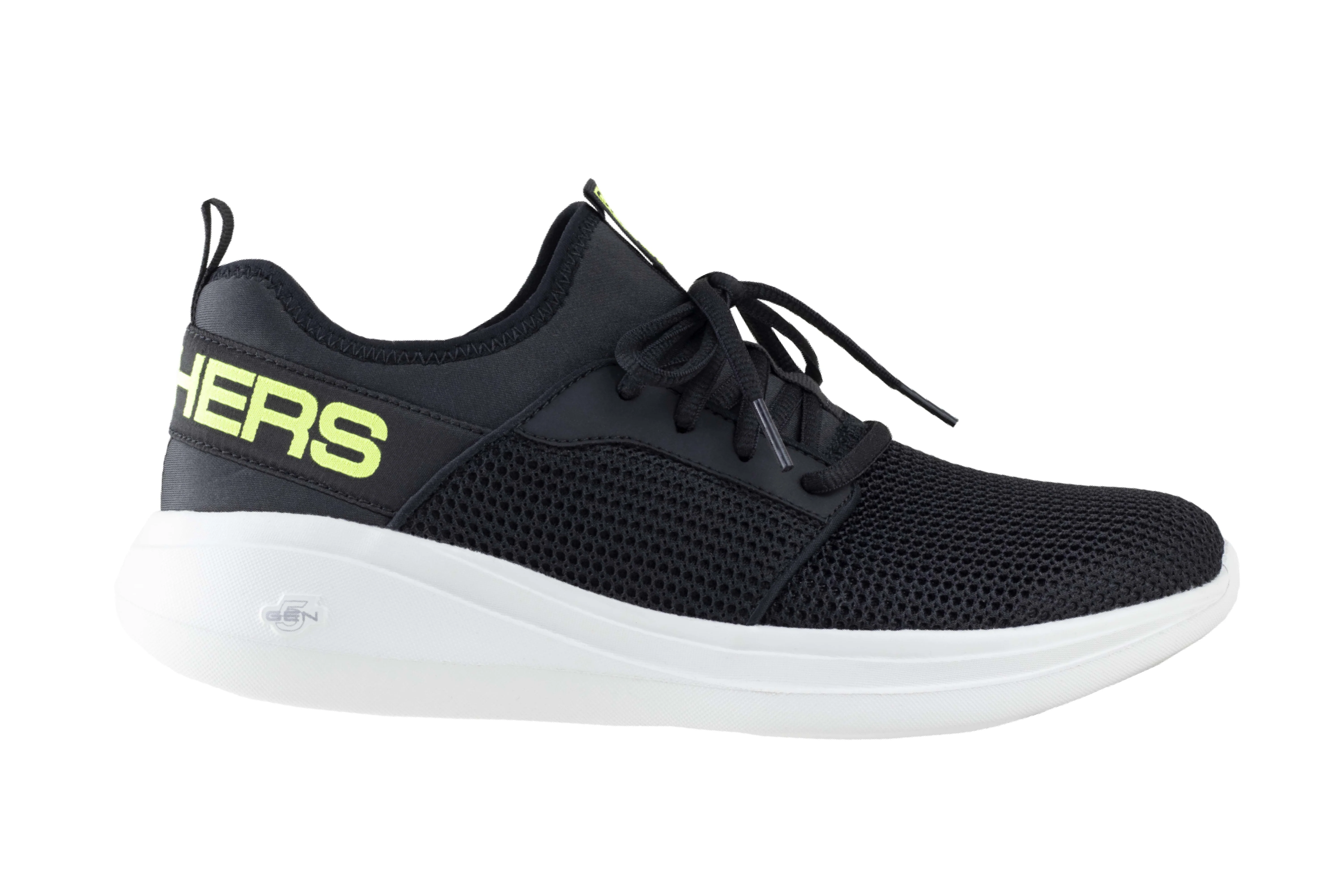 Tenis Skechers GoRun Fast Caballero 55103 Negro Limón