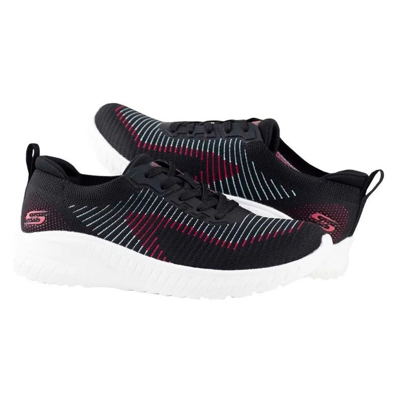 Tenis Skechers Bobs Sport Squad Chaos-Renegade Dama 117207 Negro Multicolor