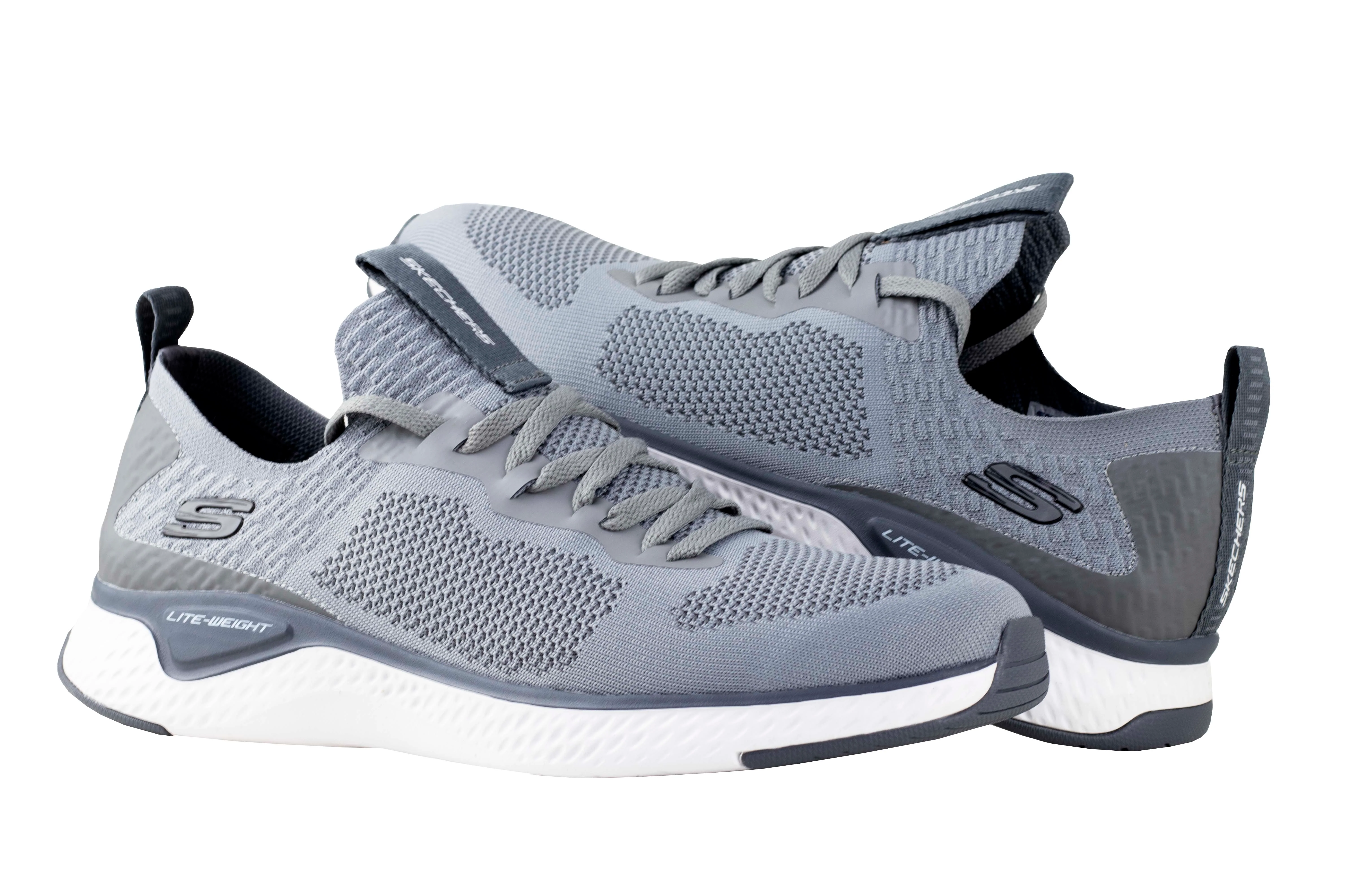 Tenis Skechers Solar Fuse Valedge Caballero 52757 Gris